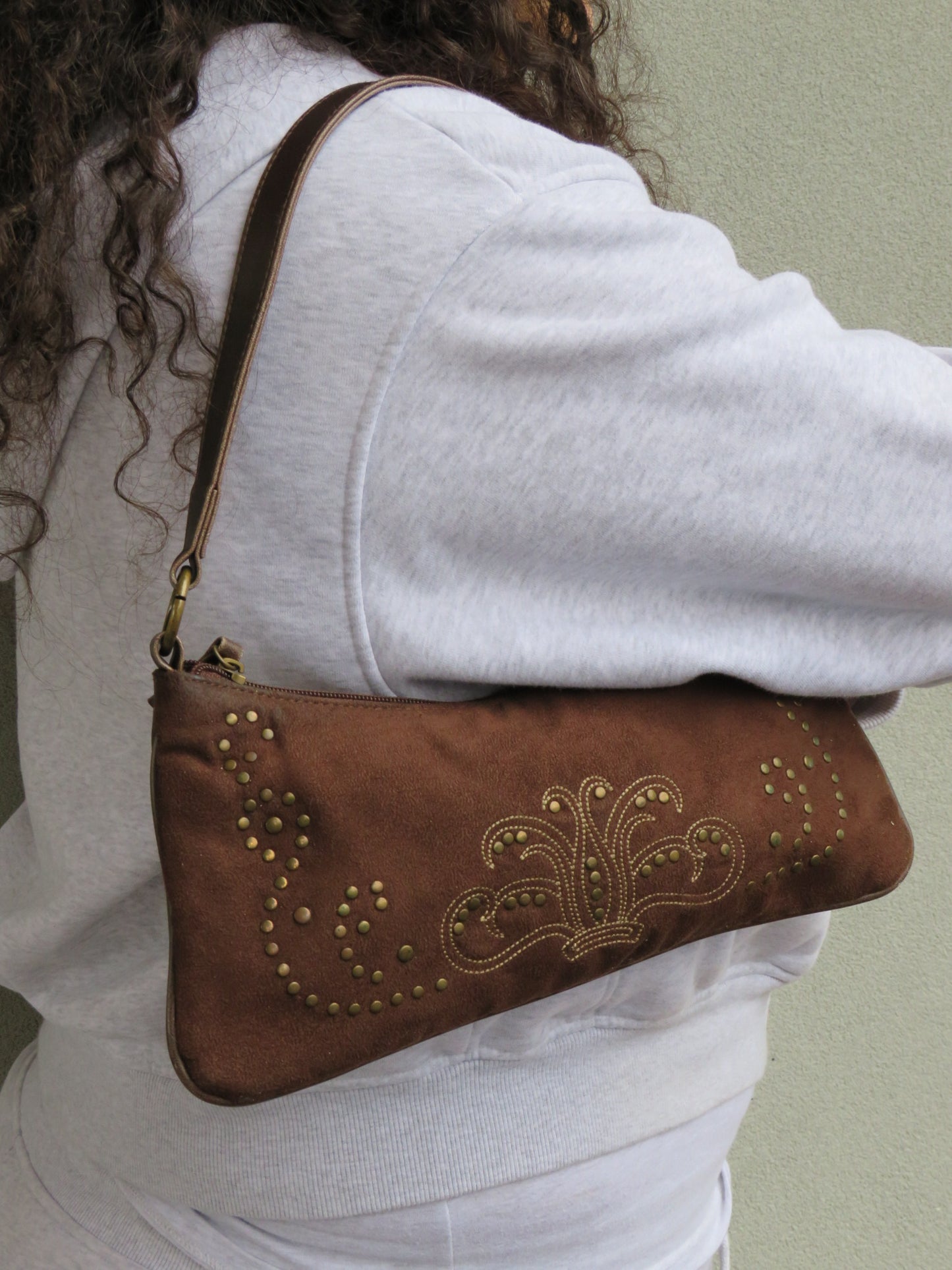 Studded Brown Bag