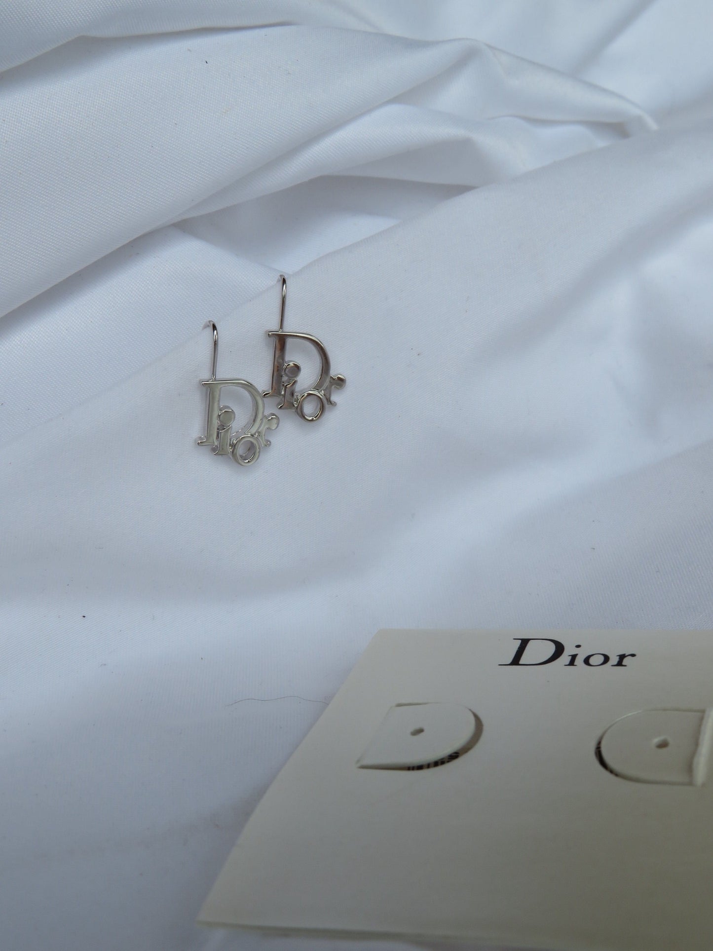 Authentic Dior Logo Earrings