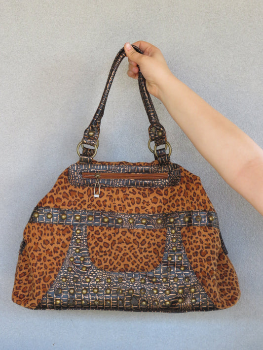 Leopard Studded Bag