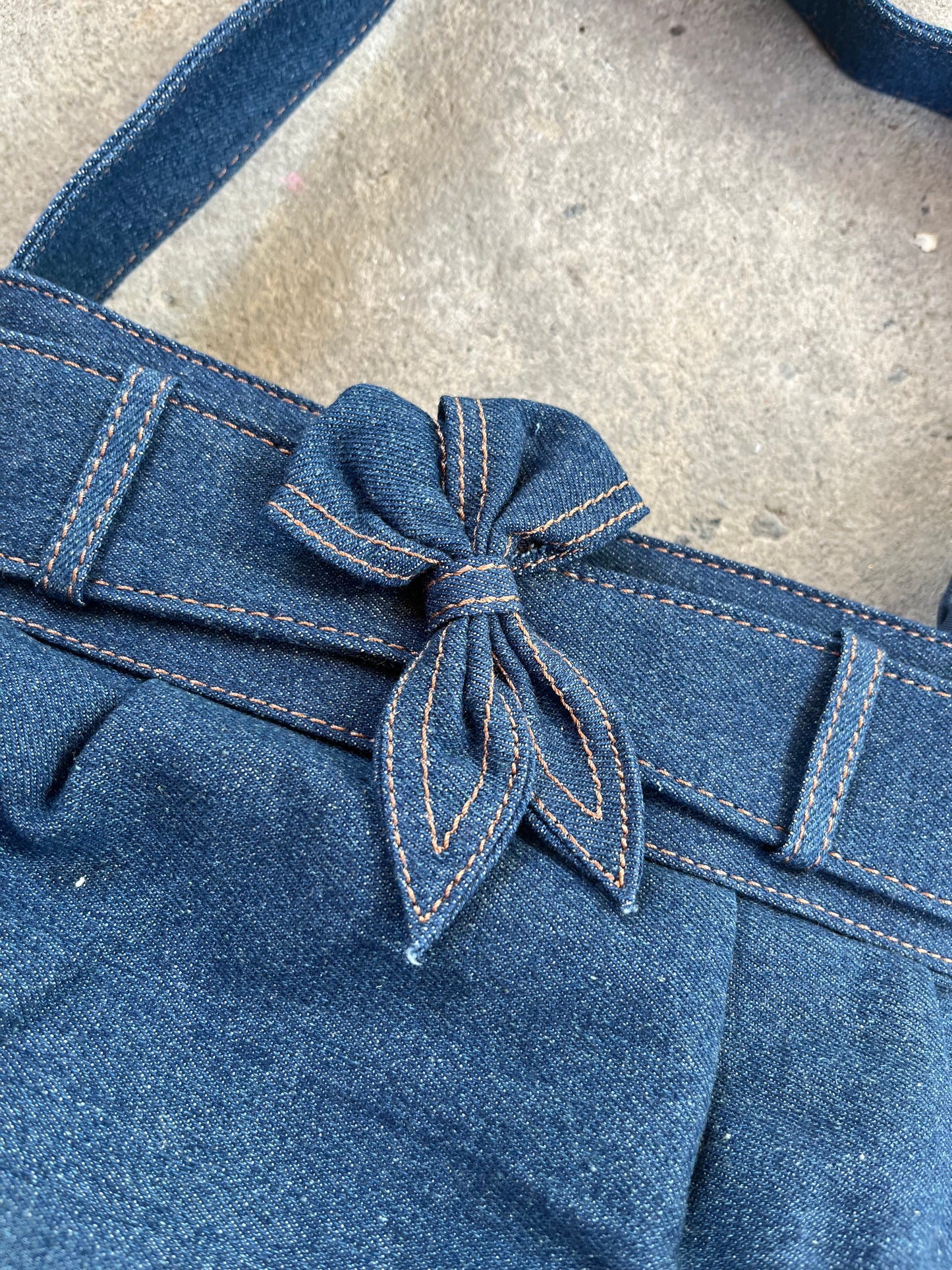 Denim Bow Bag