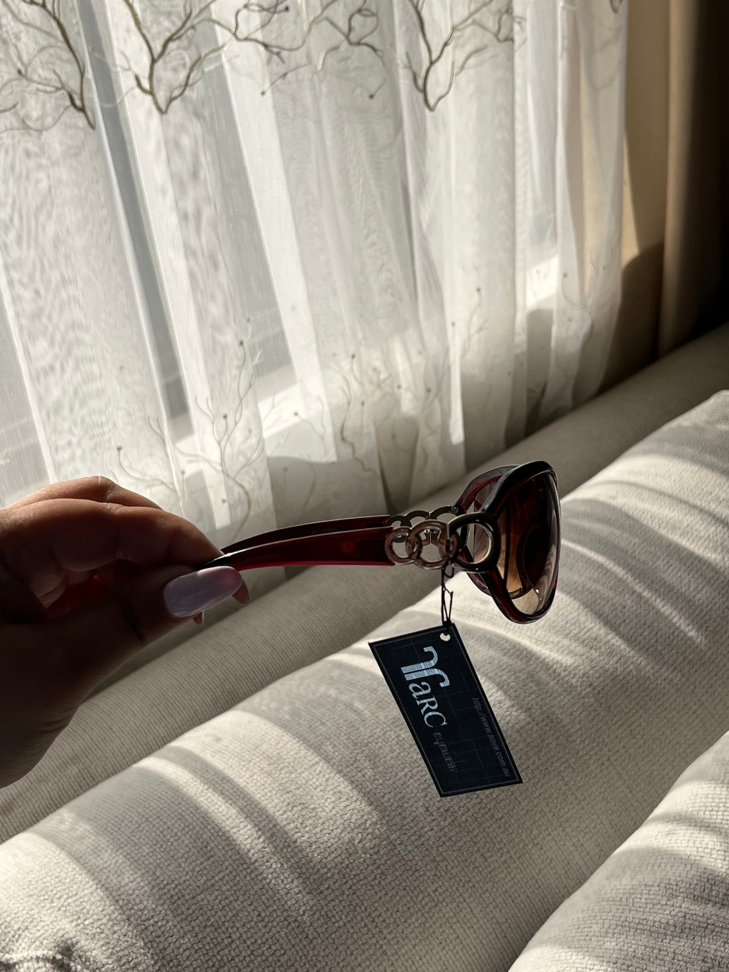 Oversized Round Brown Sunglasses