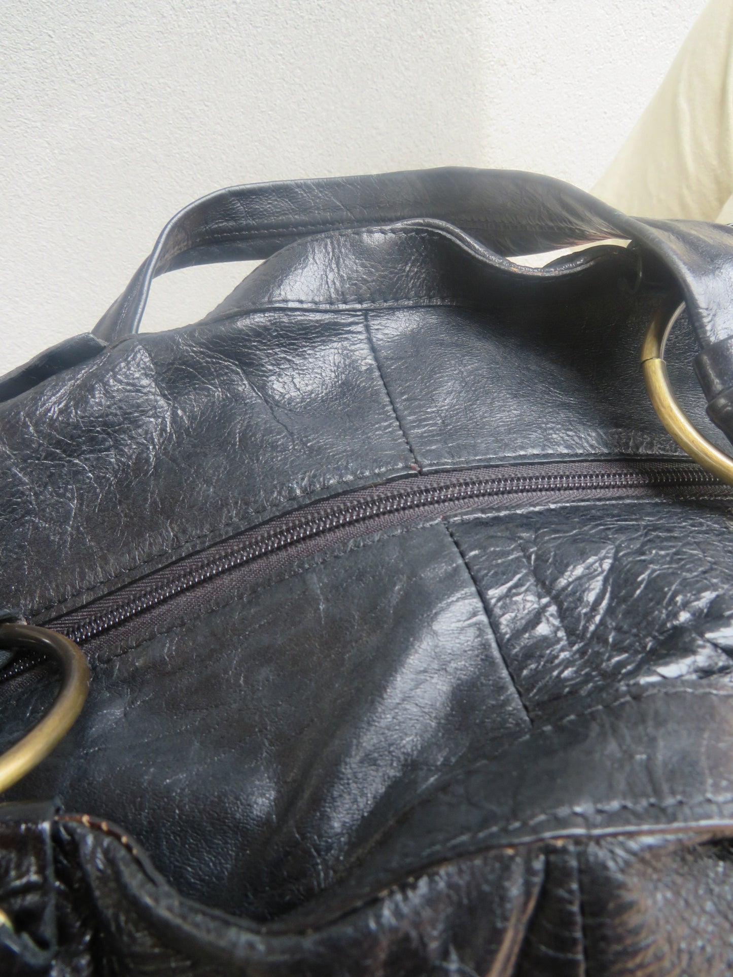 Vintage Jag Distressed Leather Bag