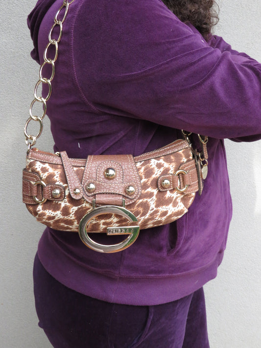 Guess Leopard Shoulder Bag