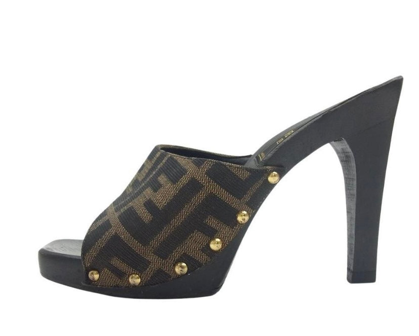 Authentic Fendi Monogram Heels