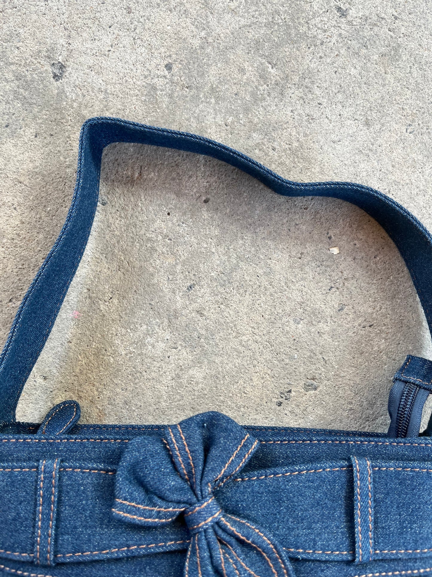 Denim Bow Bag