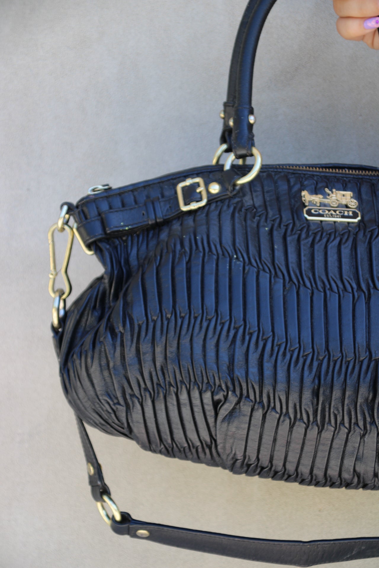 Coach Madison Gathered Leather Sophia Bag