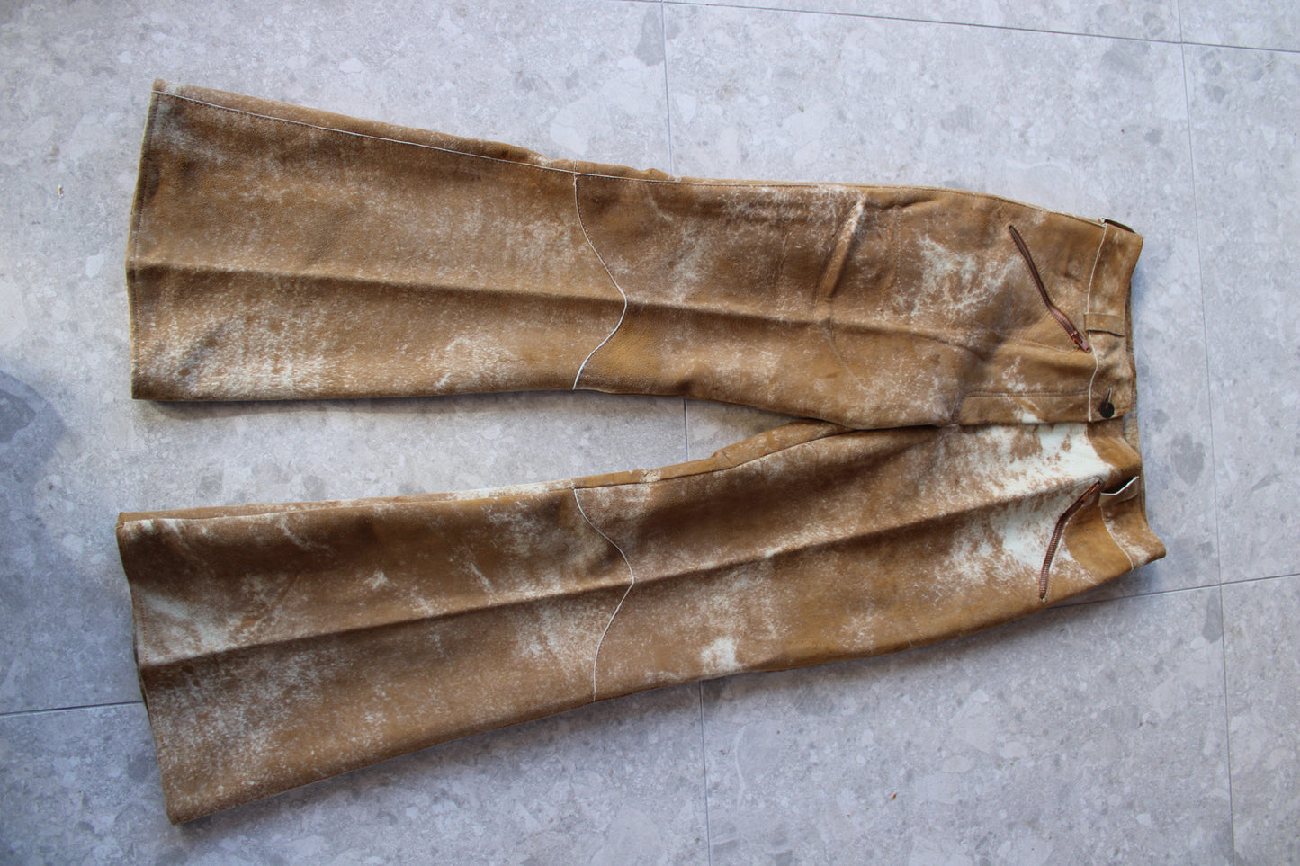 Cowhide Suede/Leather Pant