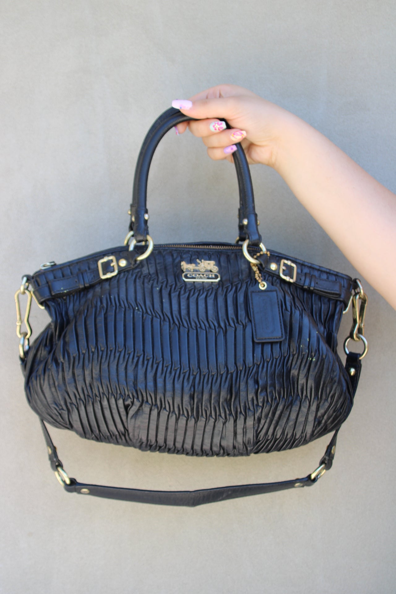 Coach Madison Gathered Leather Sophia Bag
