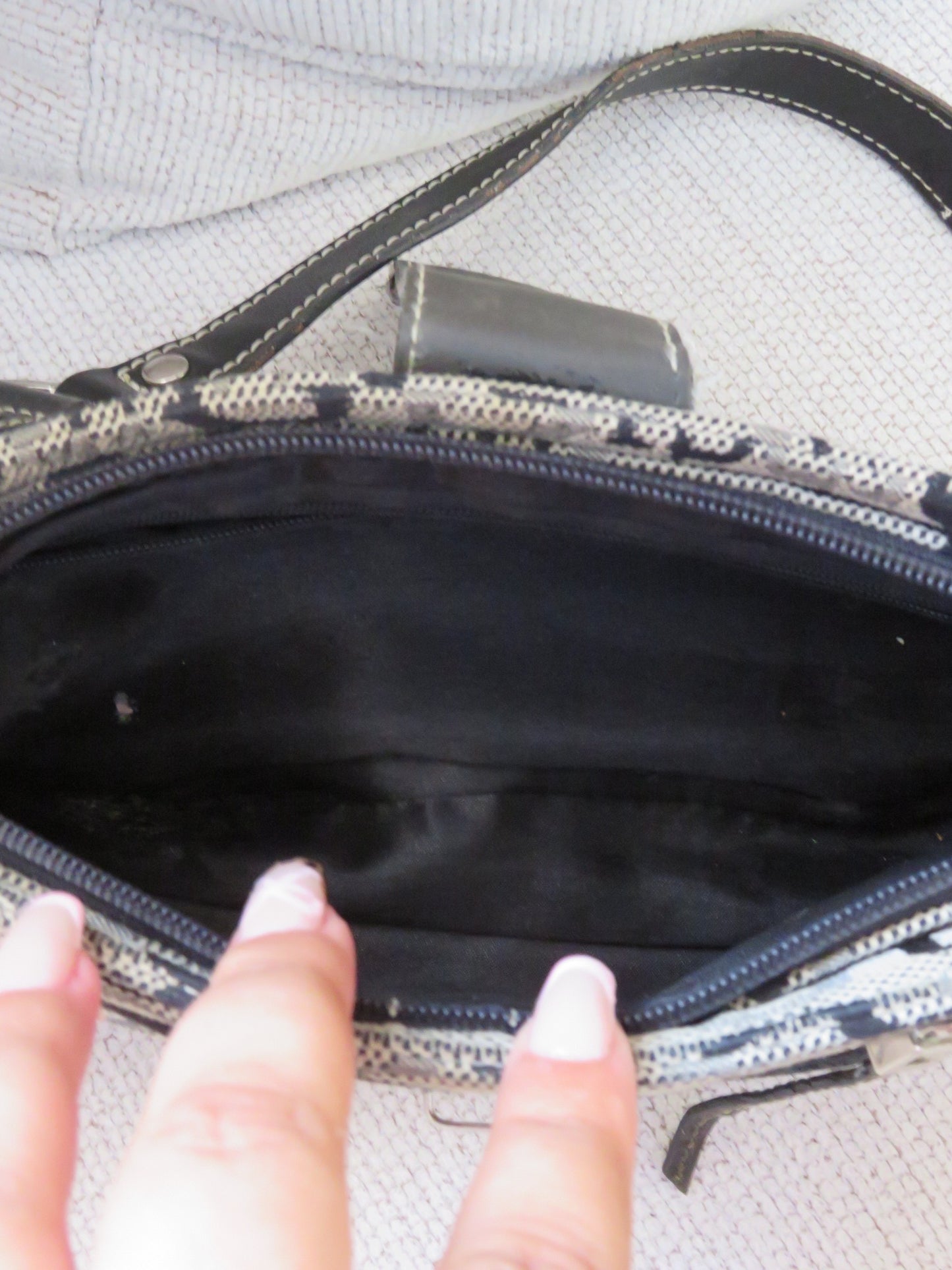 Black Monogram Guess Bag