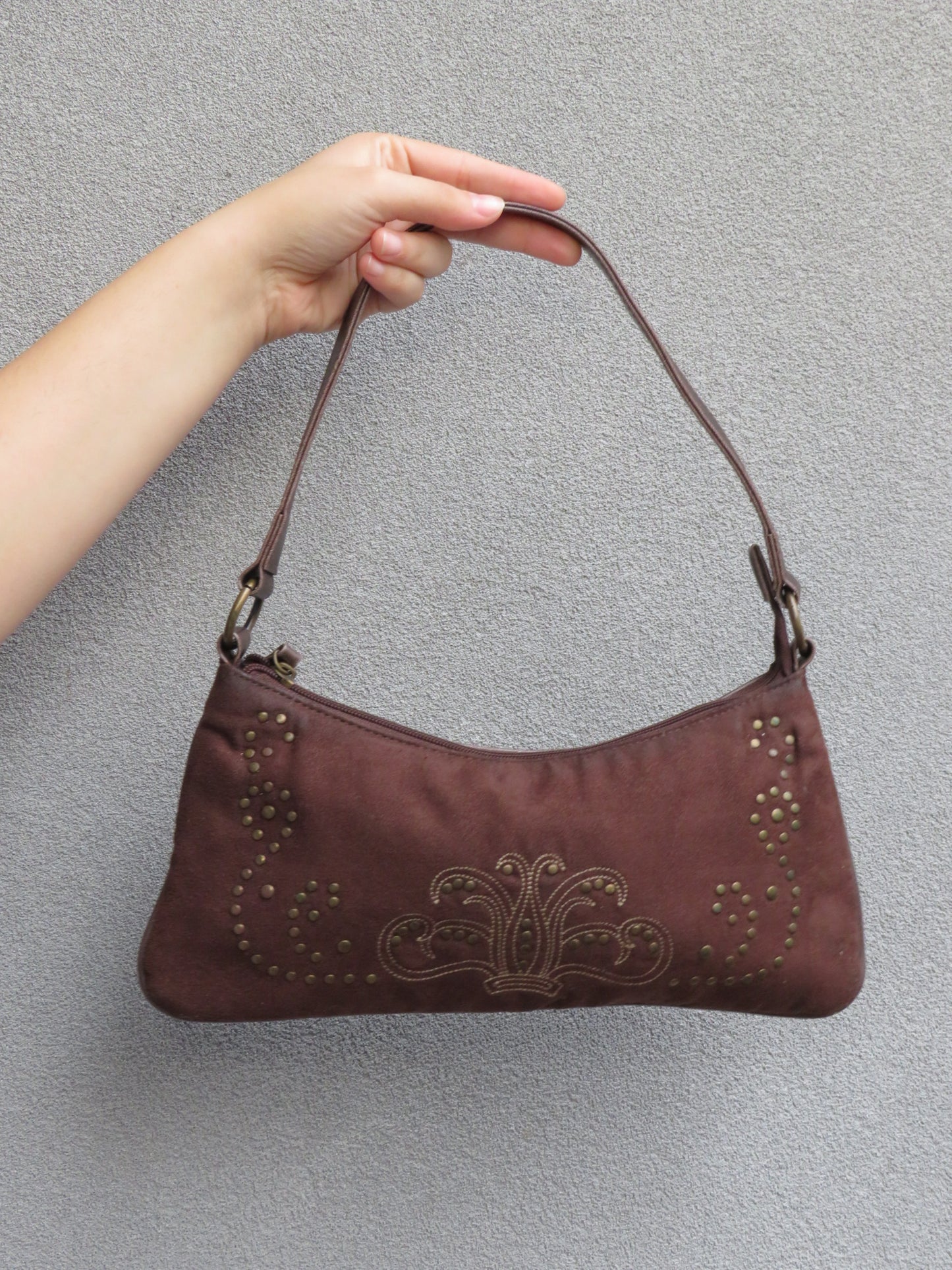 Studded Brown Bag