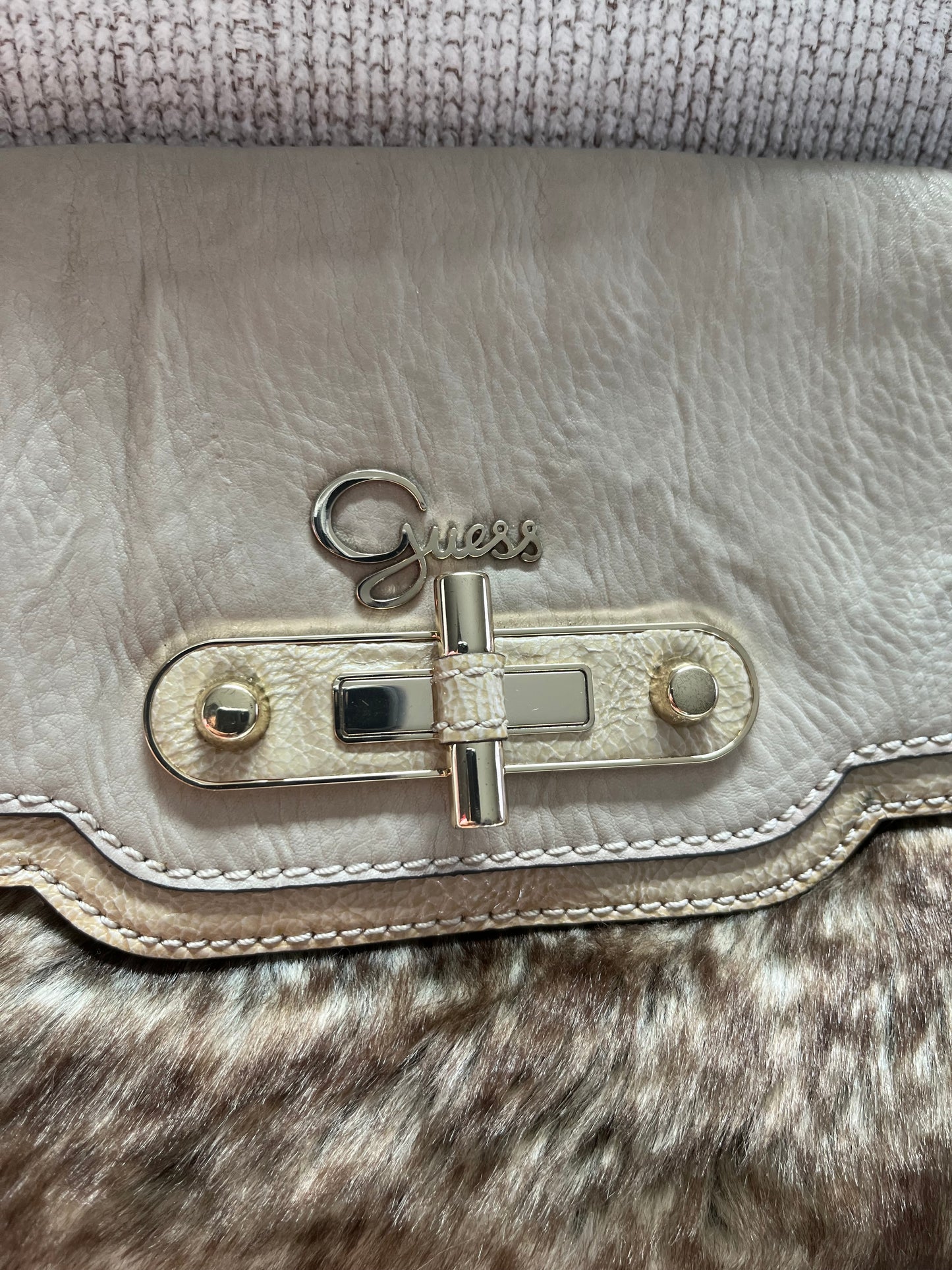 Guess Fur Clutch