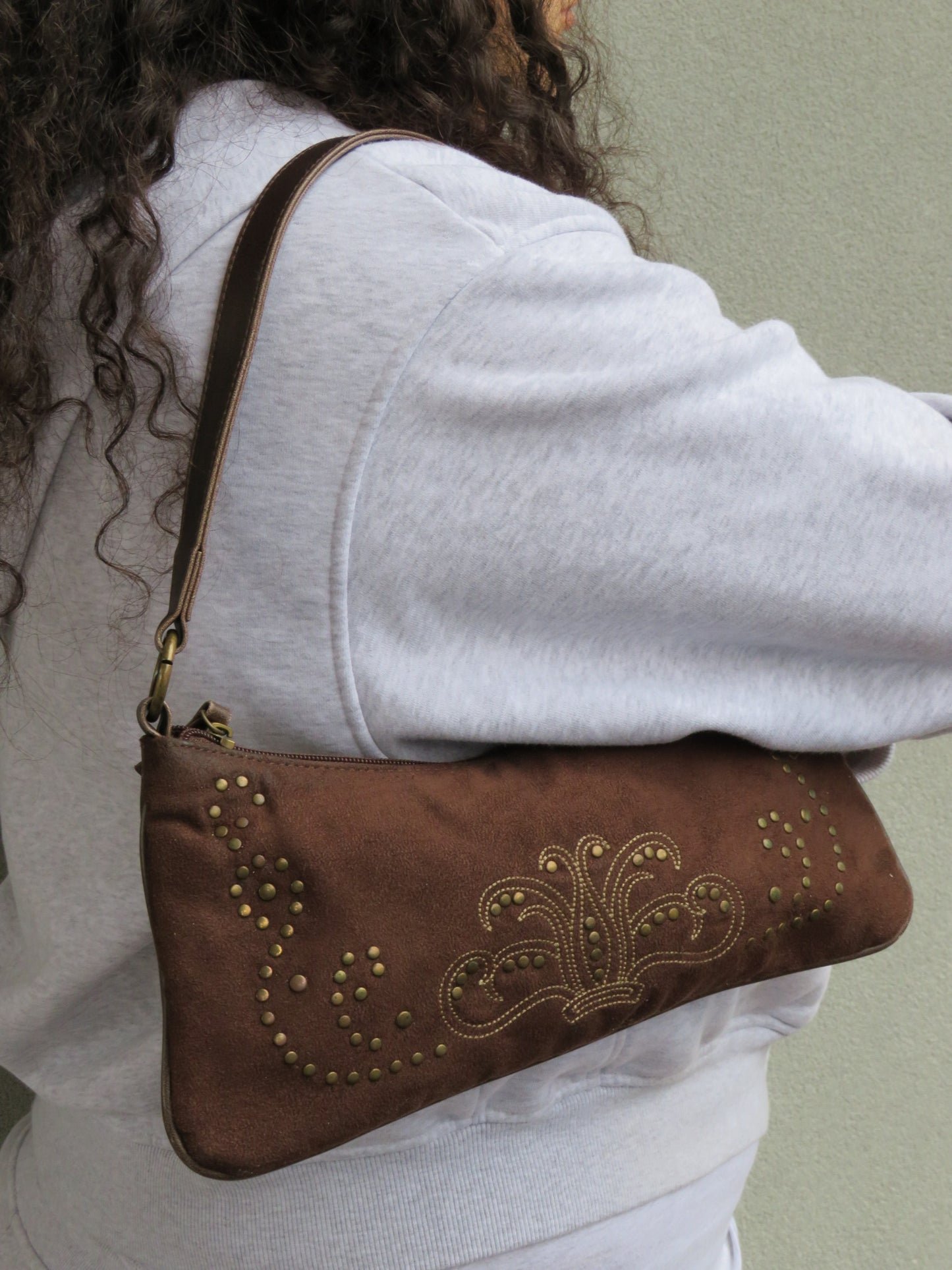 Studded Brown Bag