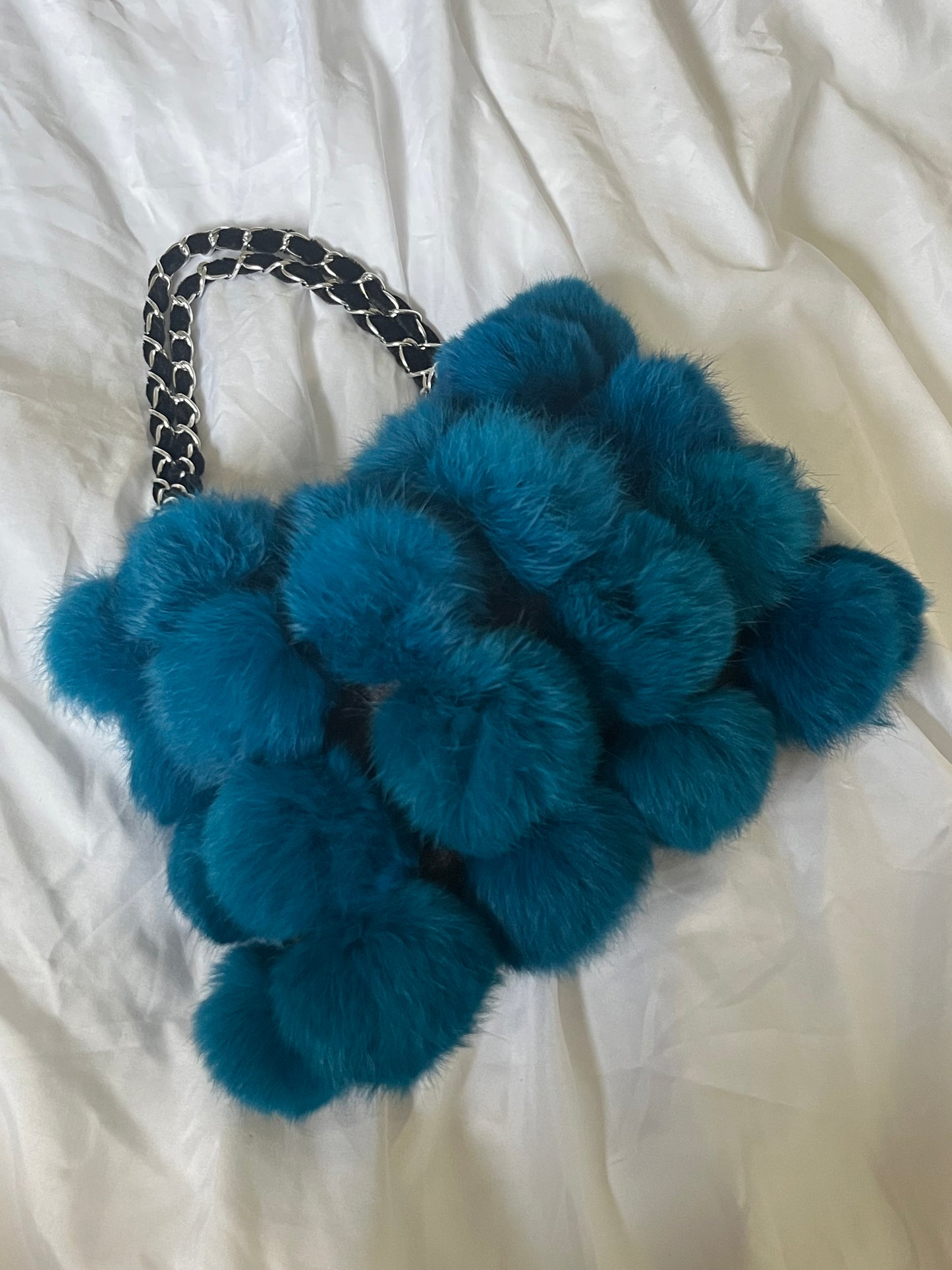 Fur Blue Bag