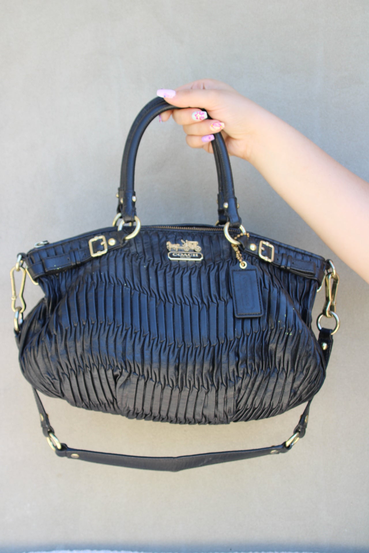 Coach Madison Gathered Leather Sophia Bag