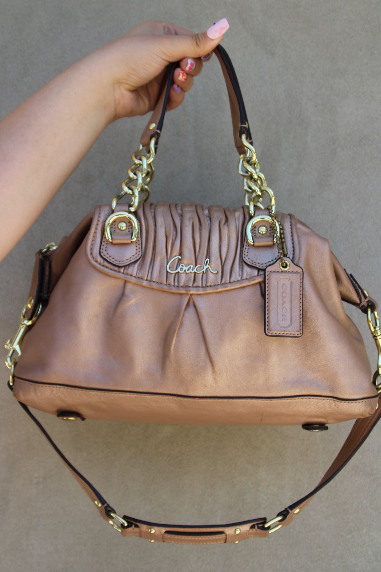 Coach Ashley Gathered Bag