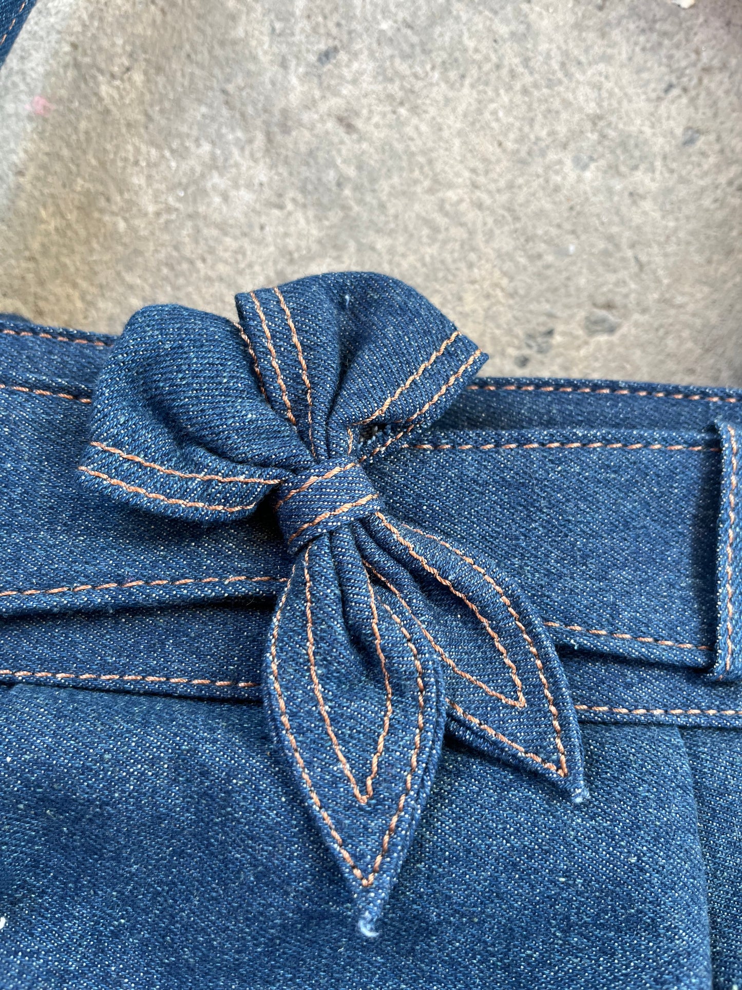 Denim Bow Bag