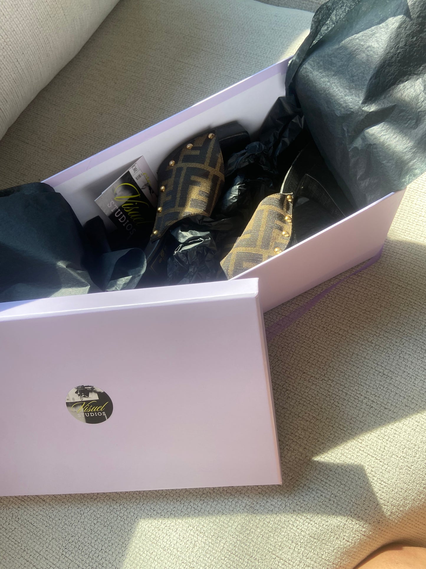 Authentic Fendi Monogram Heels