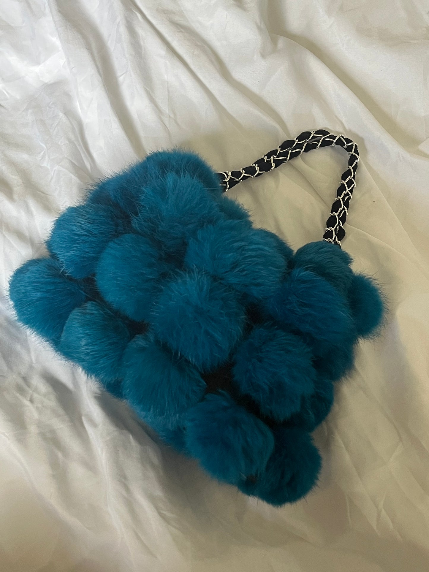 Fur Blue Bag