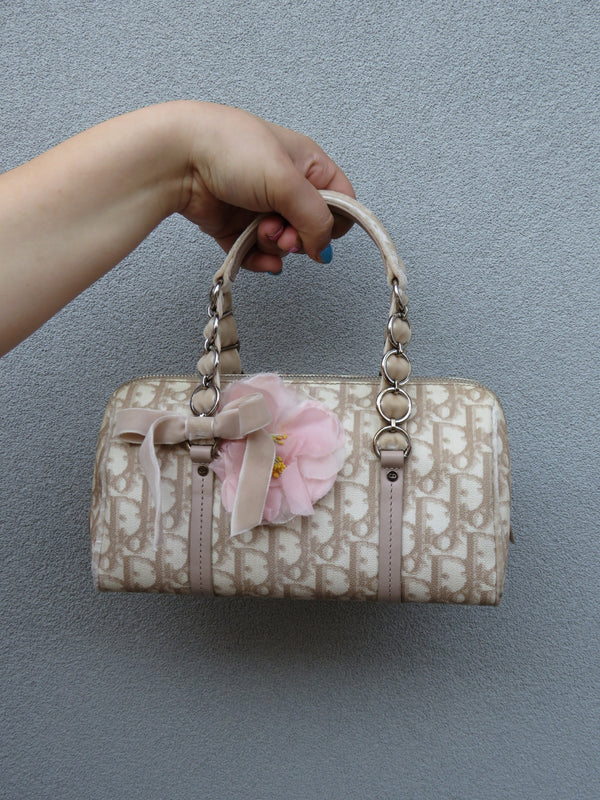 Authentic Dior “Diorissimo” Romantique Mini Barrel Bag
