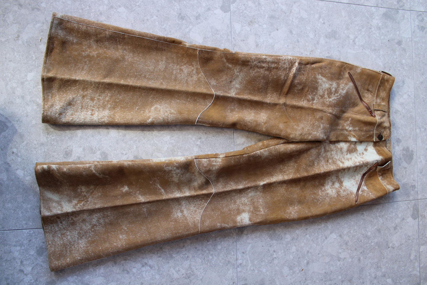 Cowhide Suede/Leather Pant