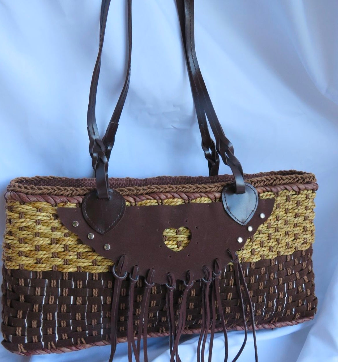 Western Straw Shoulder Bag