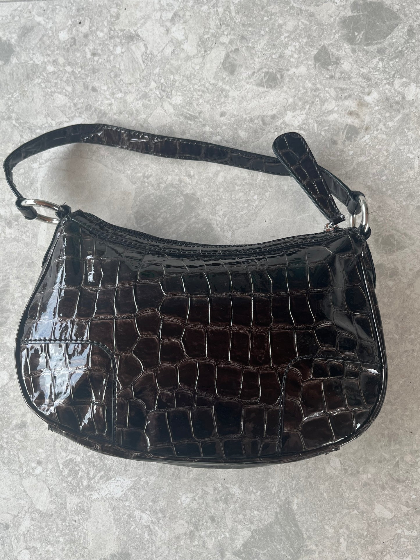 Vintage Guess Croc Shoulder Bag