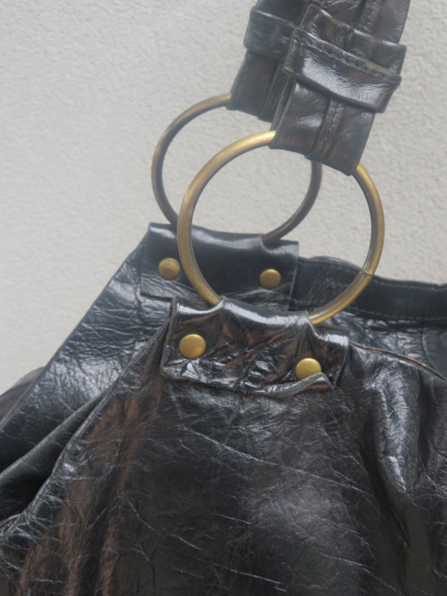 Vintage Jag Distressed Leather Bag