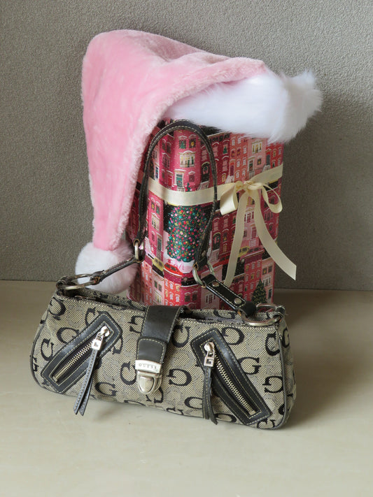 Black Monogram Guess Bag