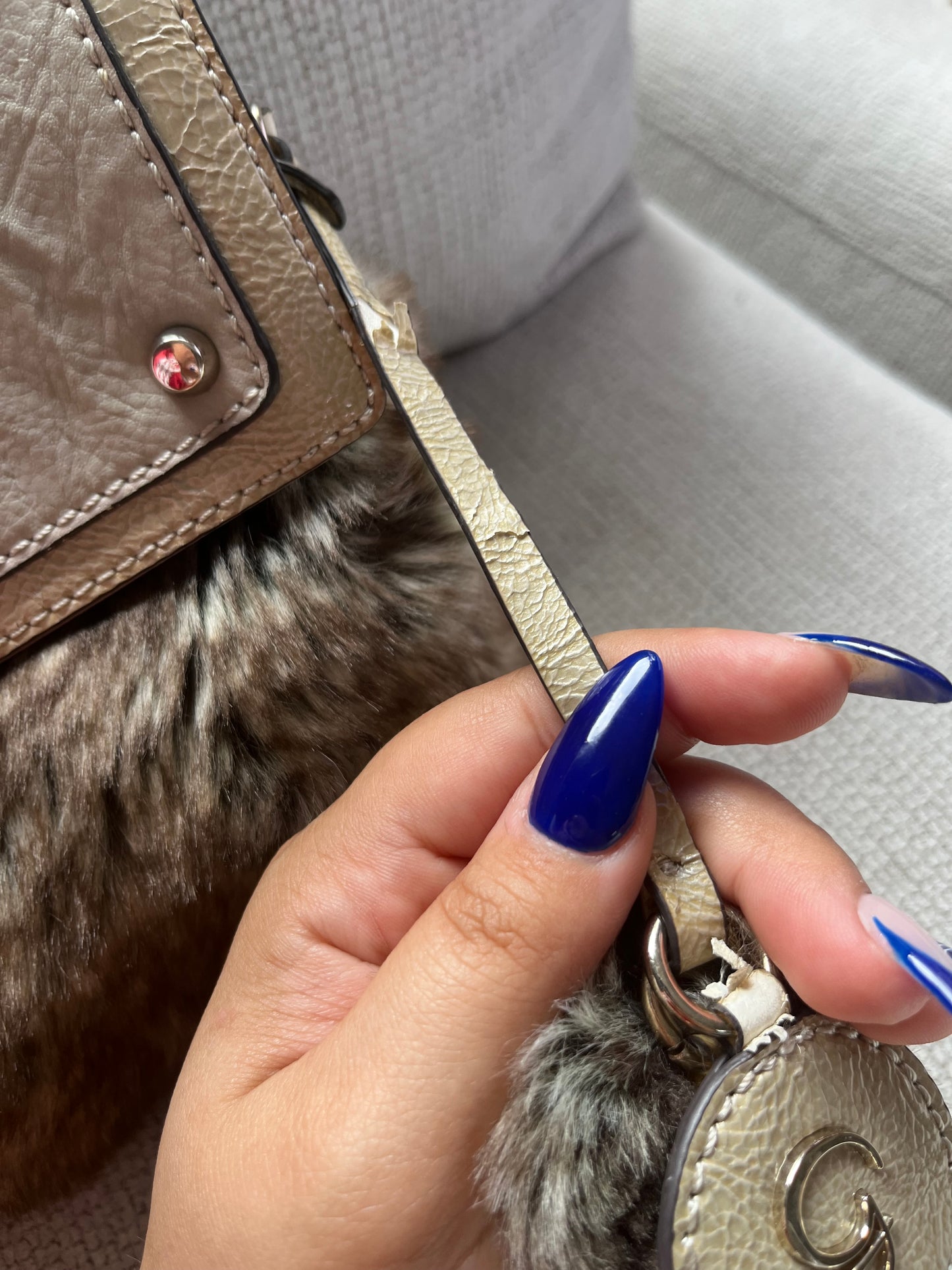 Guess Fur Clutch