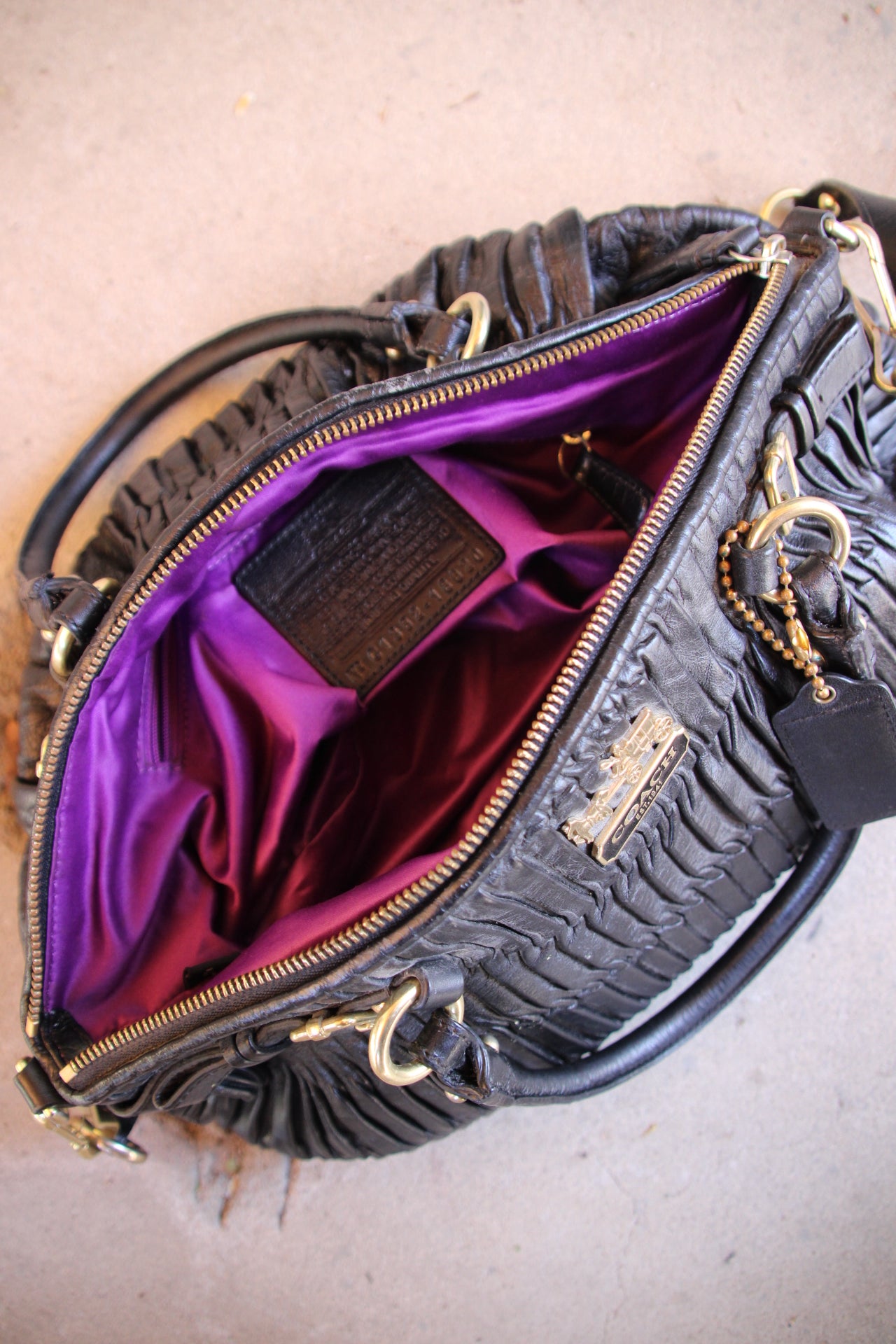 Coach Madison Gathered Leather Sophia Bag