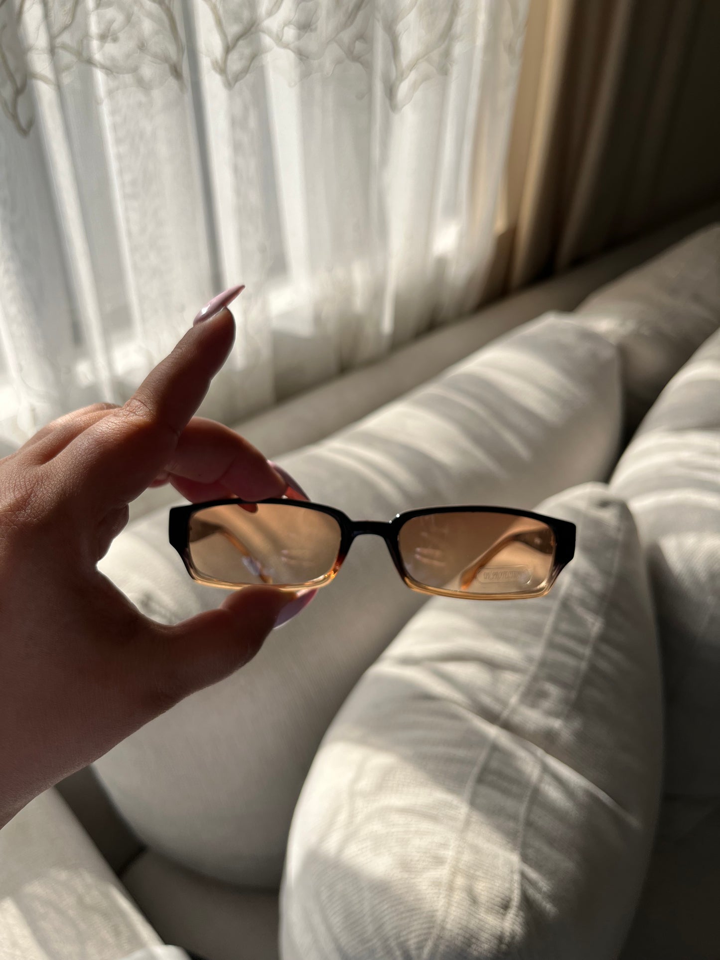 Mini Frames w/ Rhinestone Sunglasses