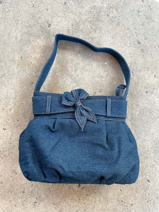 Denim Bow Bag