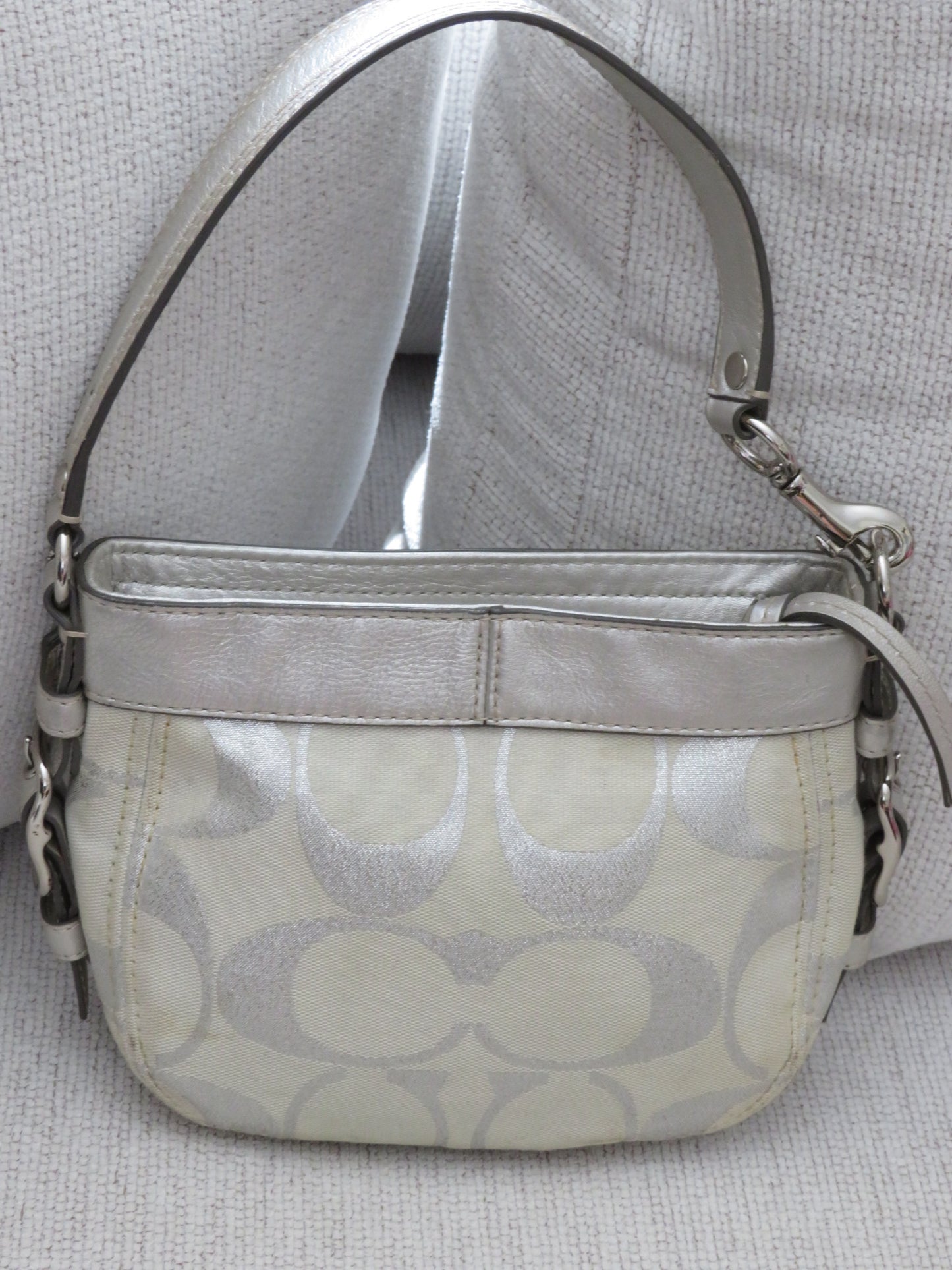 Metallic Monogram Coach Bag