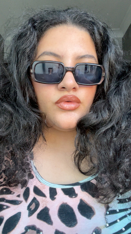 Blue Lense Square Sunglasses