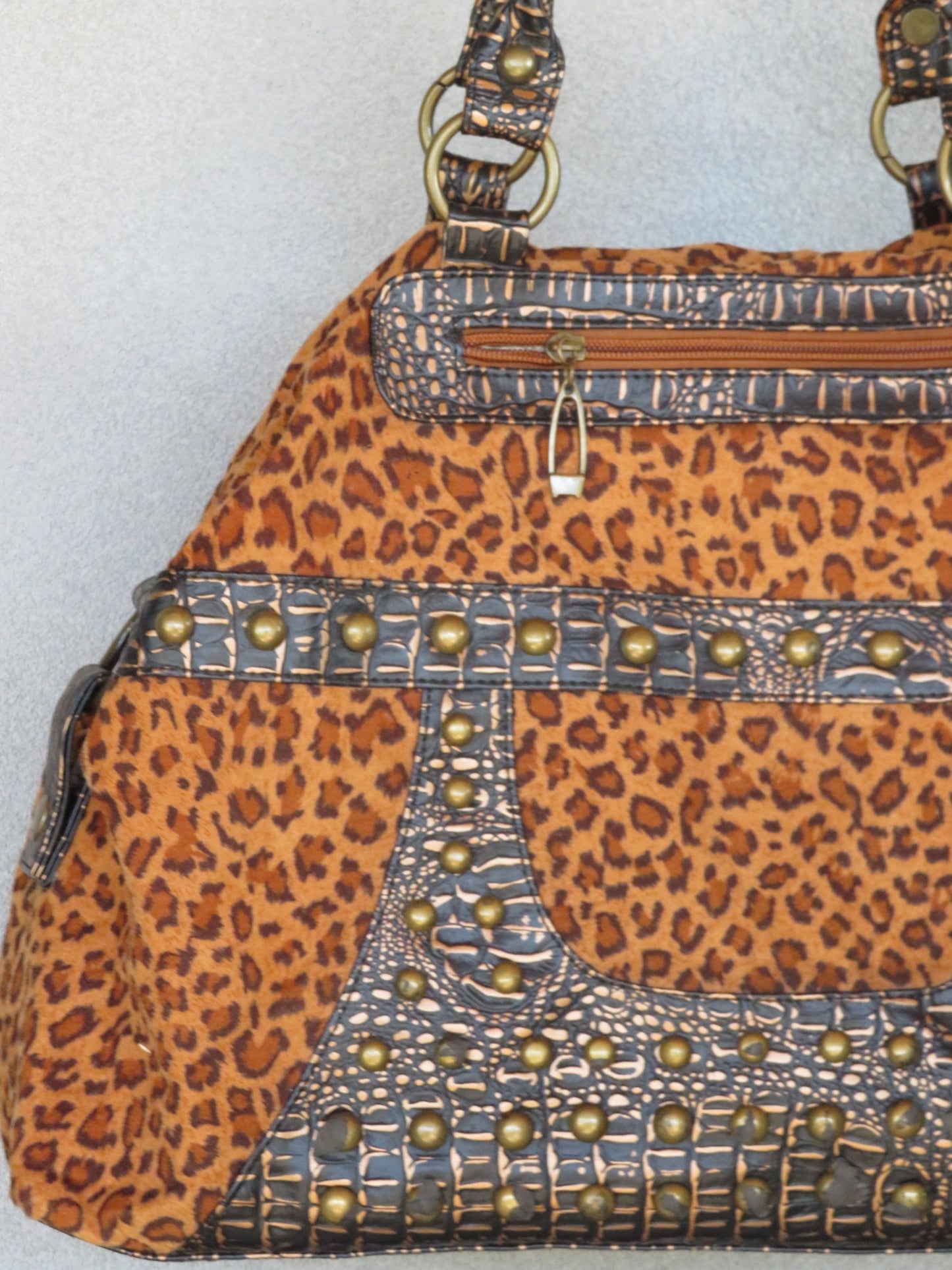 Leopard Studded Bag