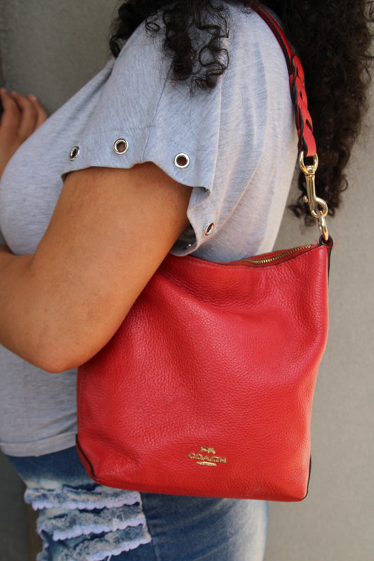Vintage Coach Braided Abbey Shoulder Bag