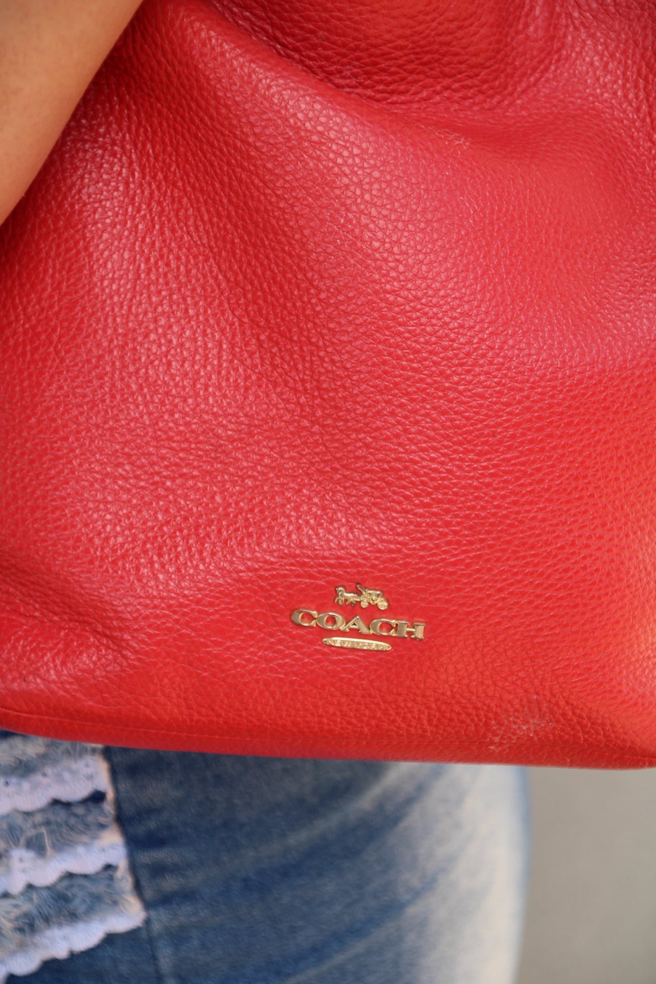 Vintage Coach Braided Abbey Shoulder Bag