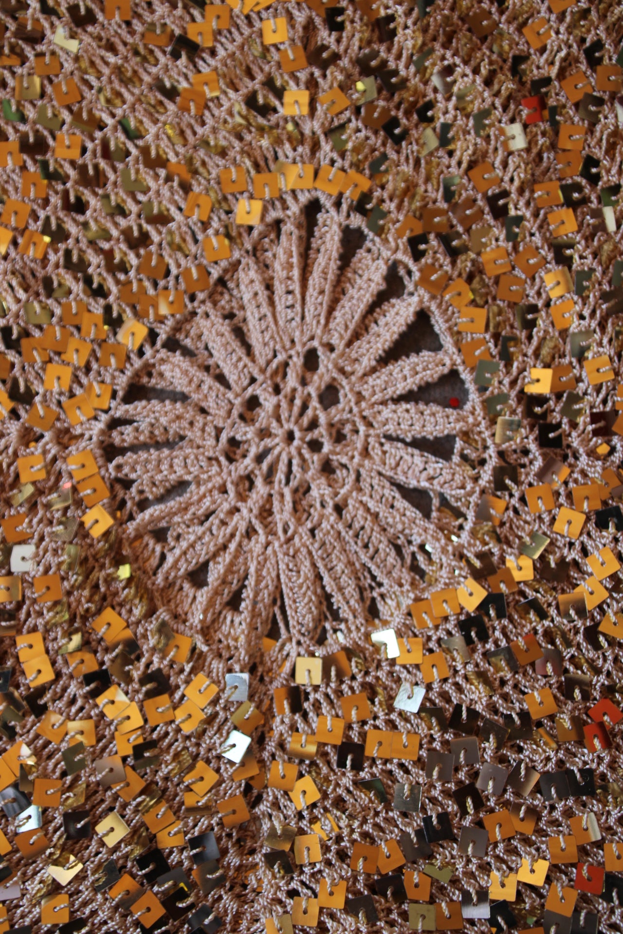 Gold Embellished Sequin Cami