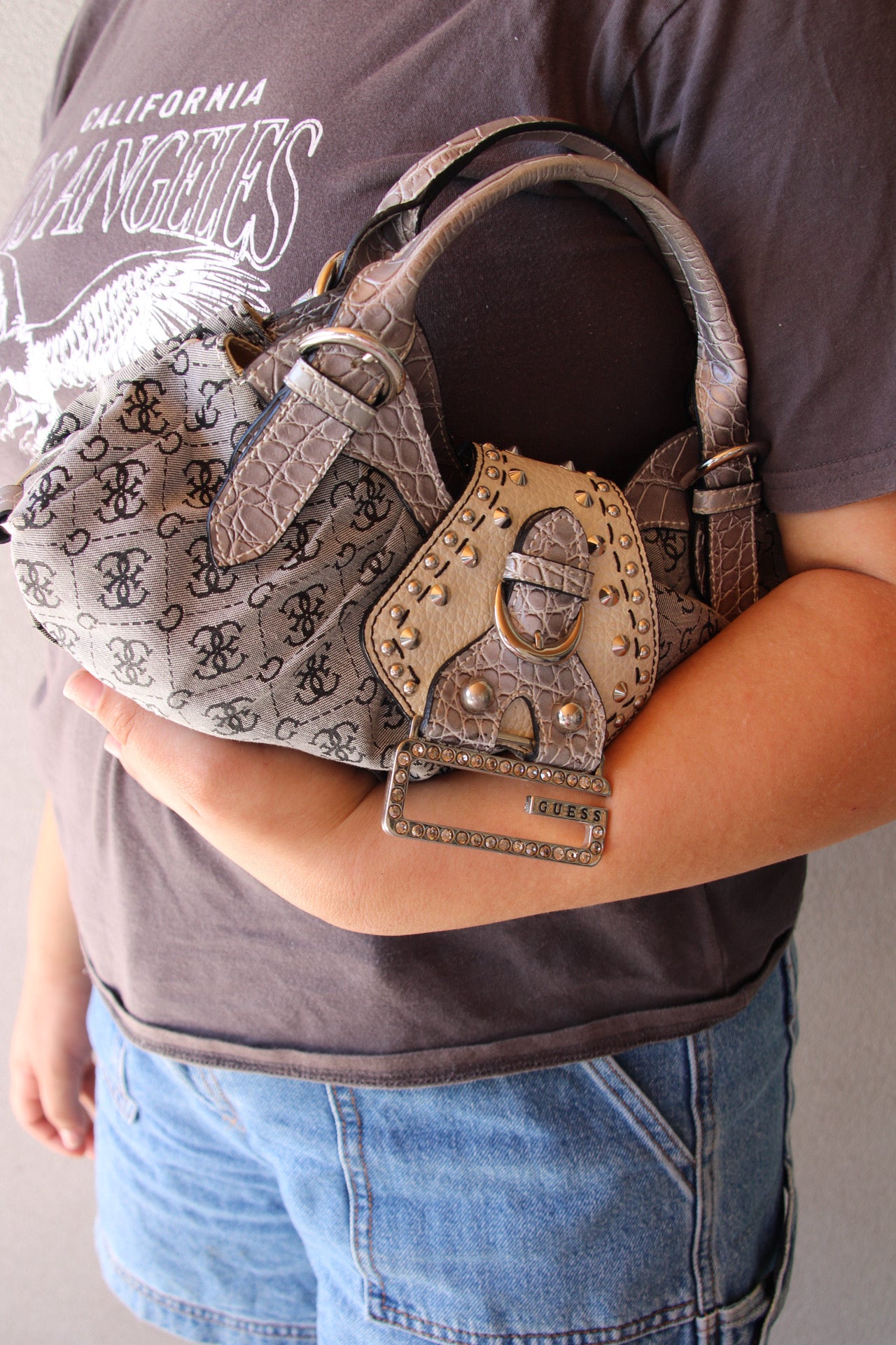 Vintage Studded Guess Bag