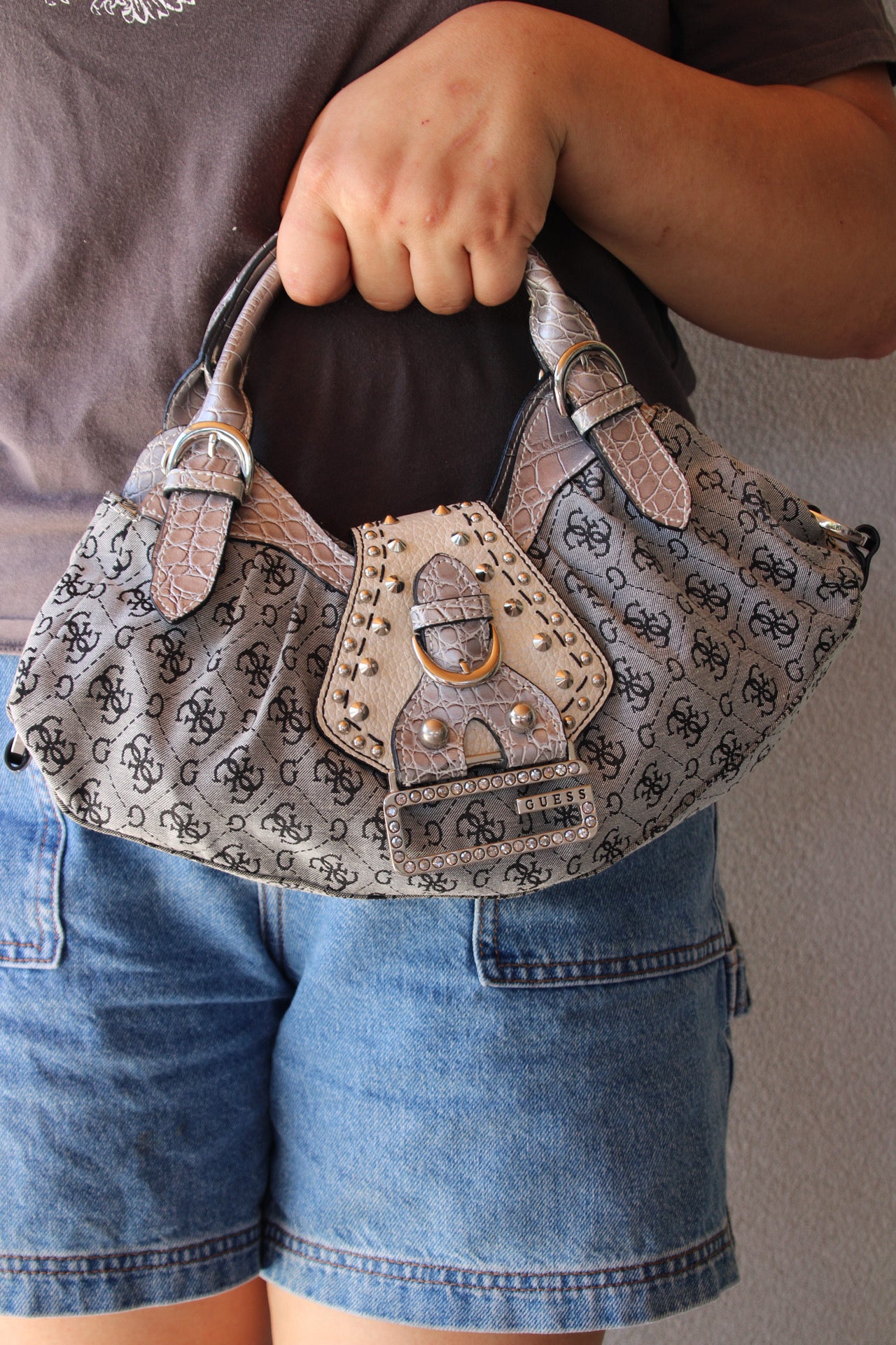 Vintage Studded Guess Bag