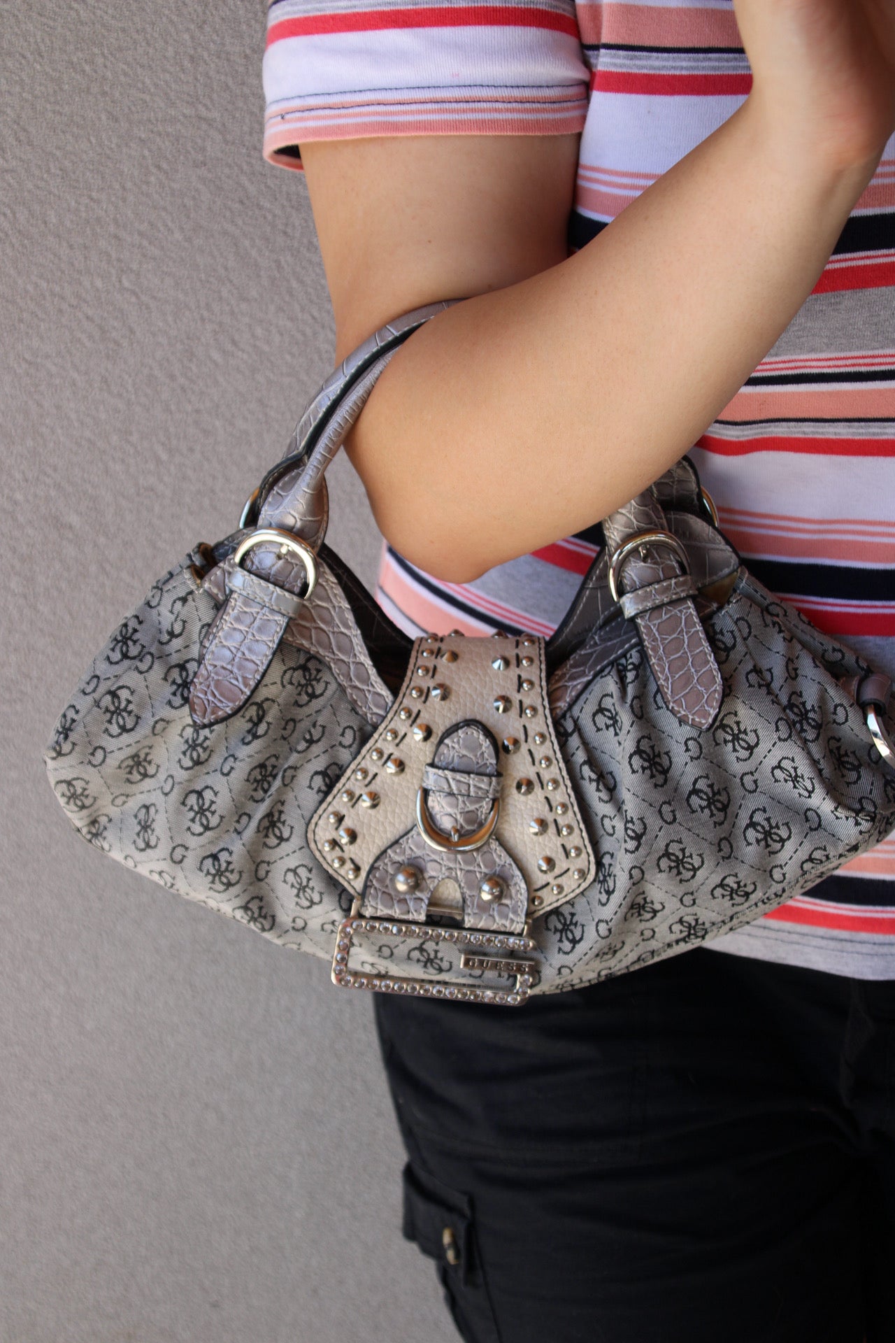 Vintage Studded Guess Bag