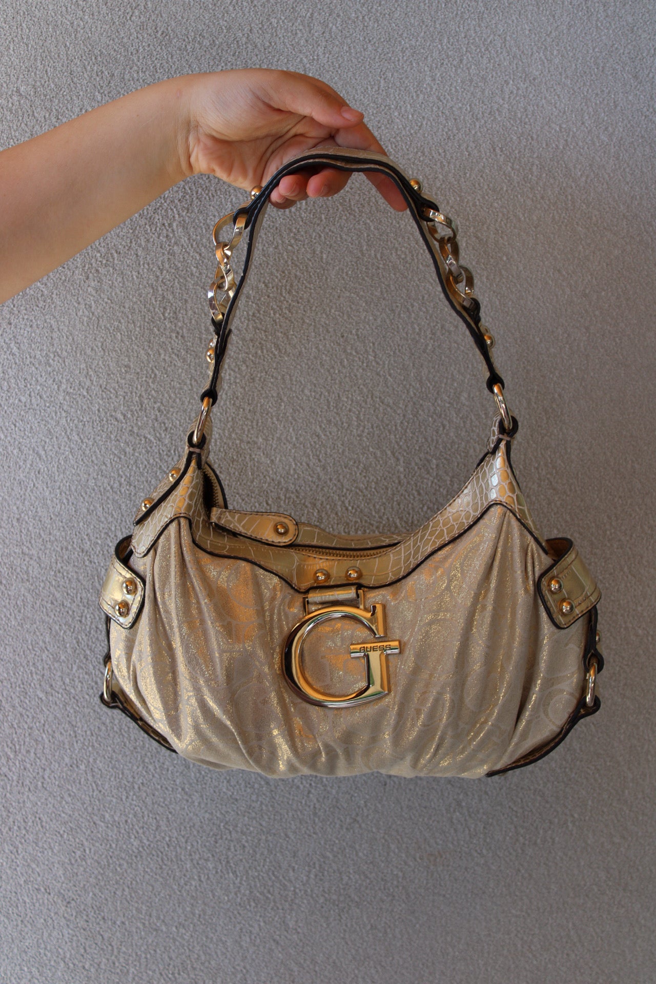 Vintage Metallic  Guess Bag