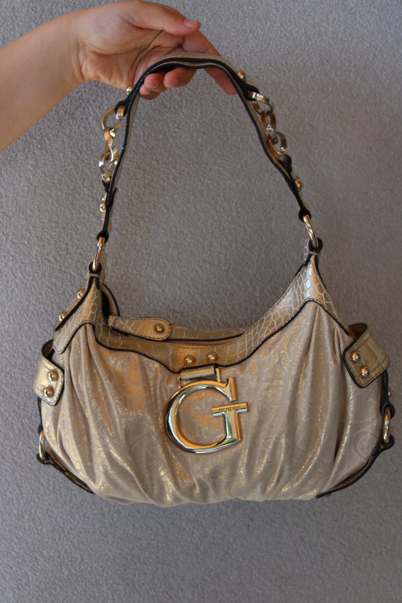 Vintage Metallic  Guess Bag