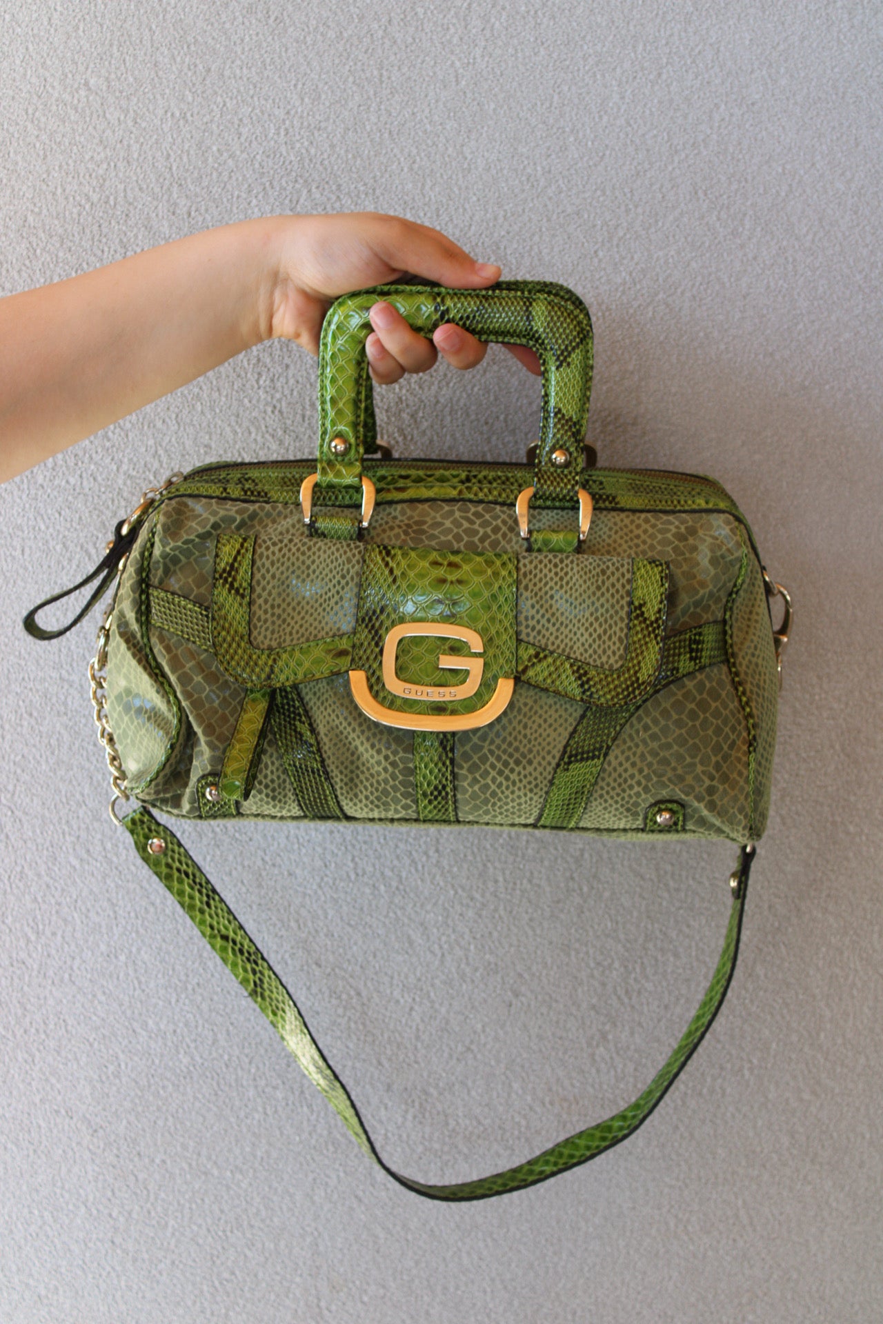 Vintage Green Guess Bag