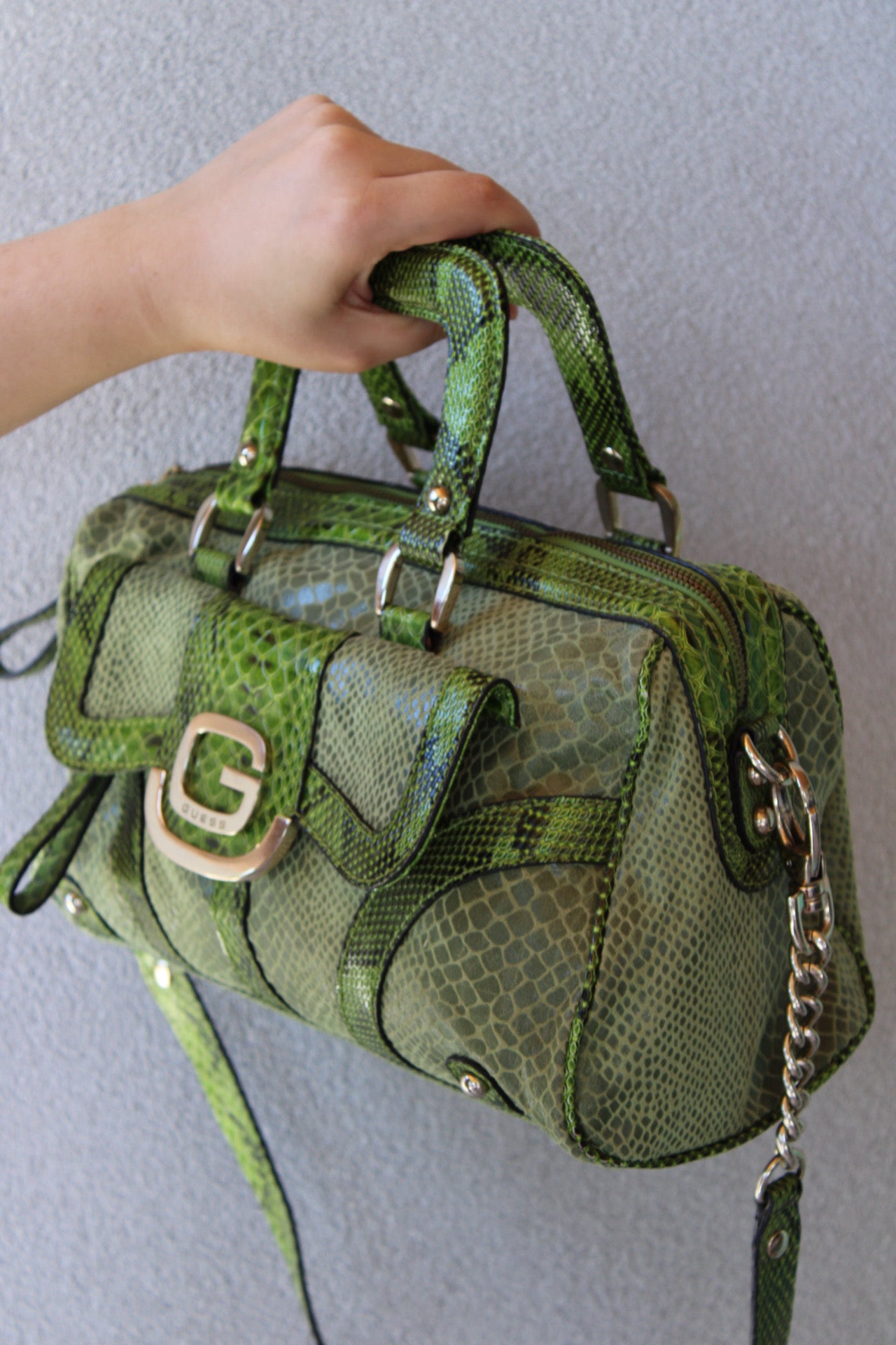 Vintage Green Guess Bag