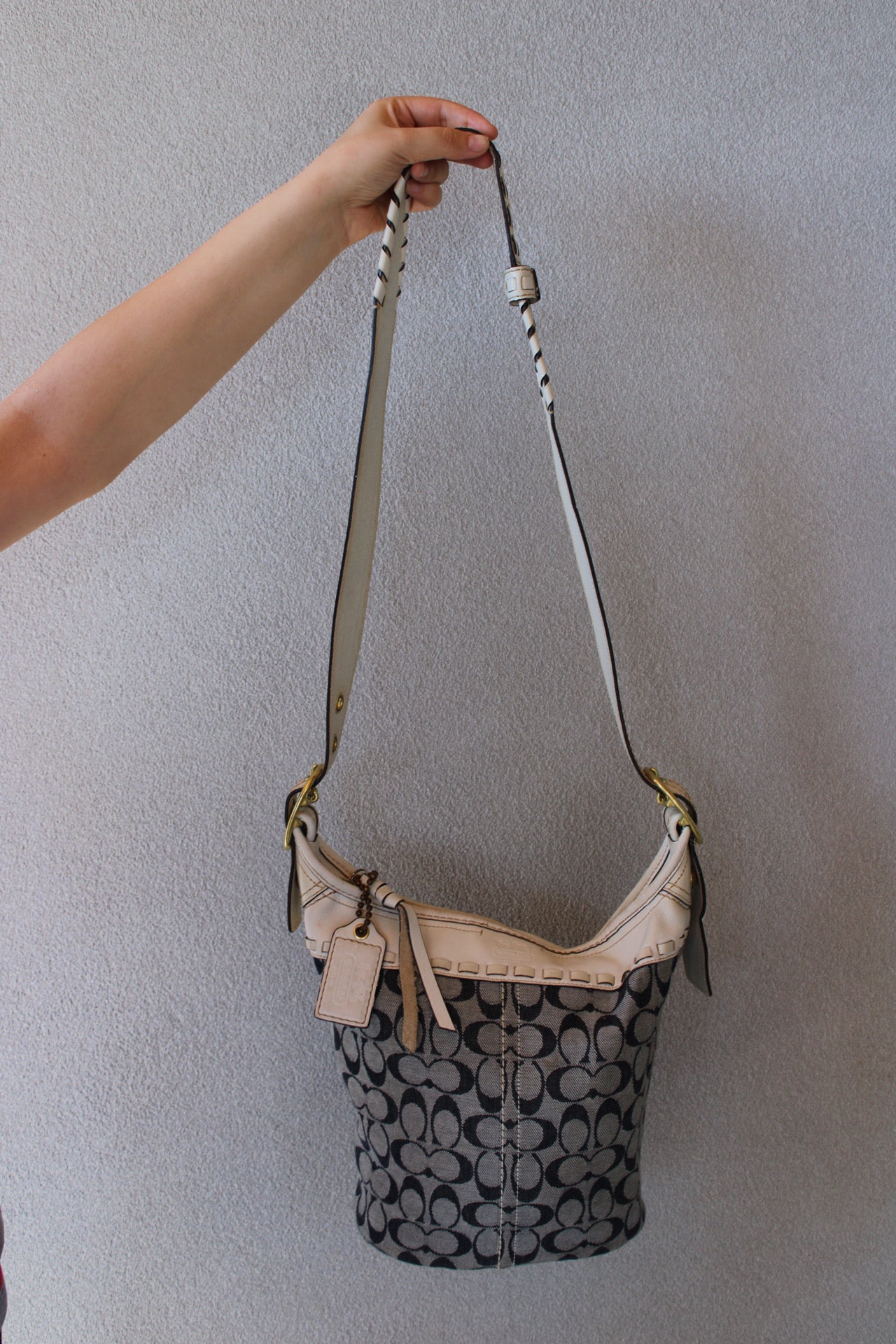 Monogram Denim Coach Bag