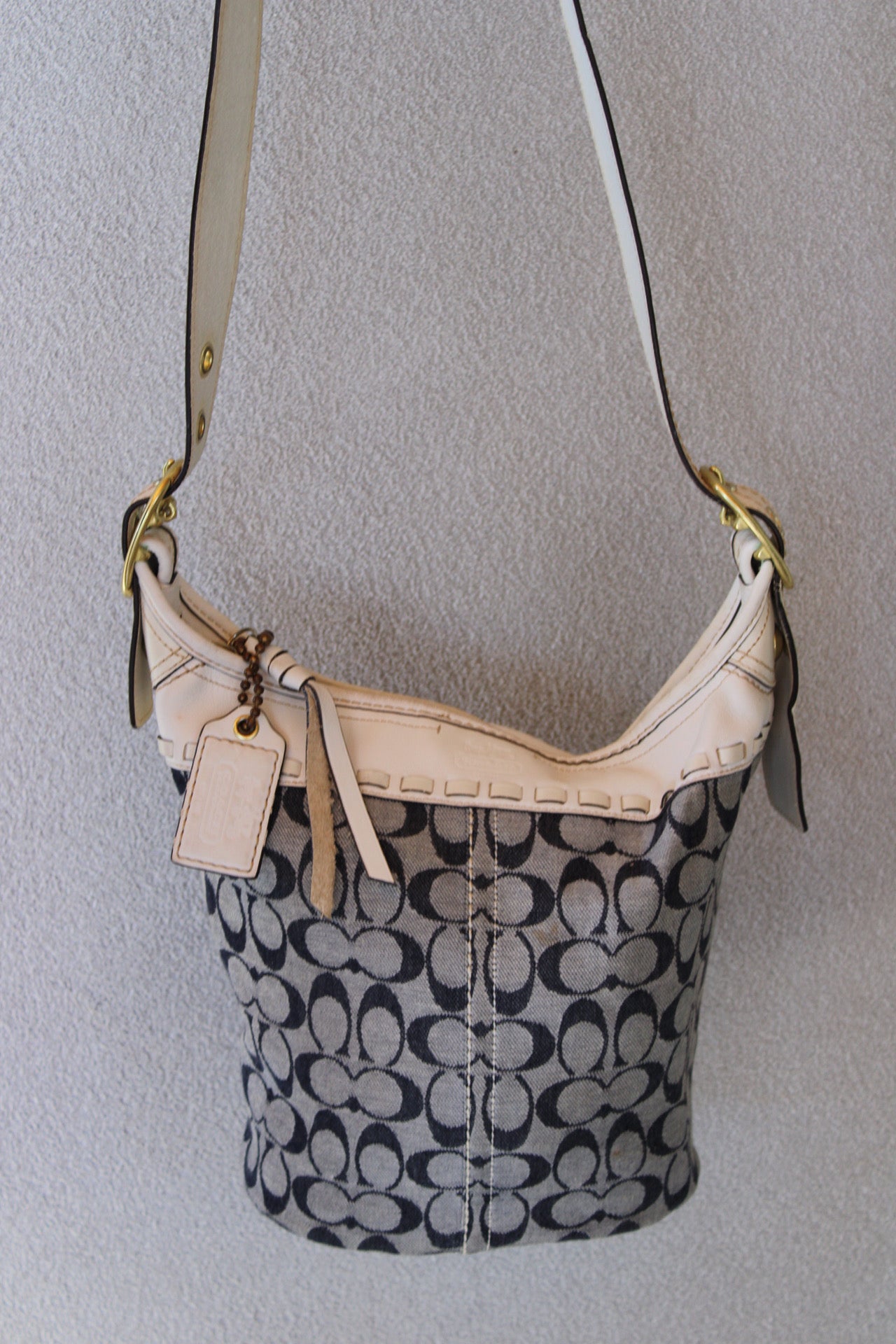 Monogram Denim Coach Bag