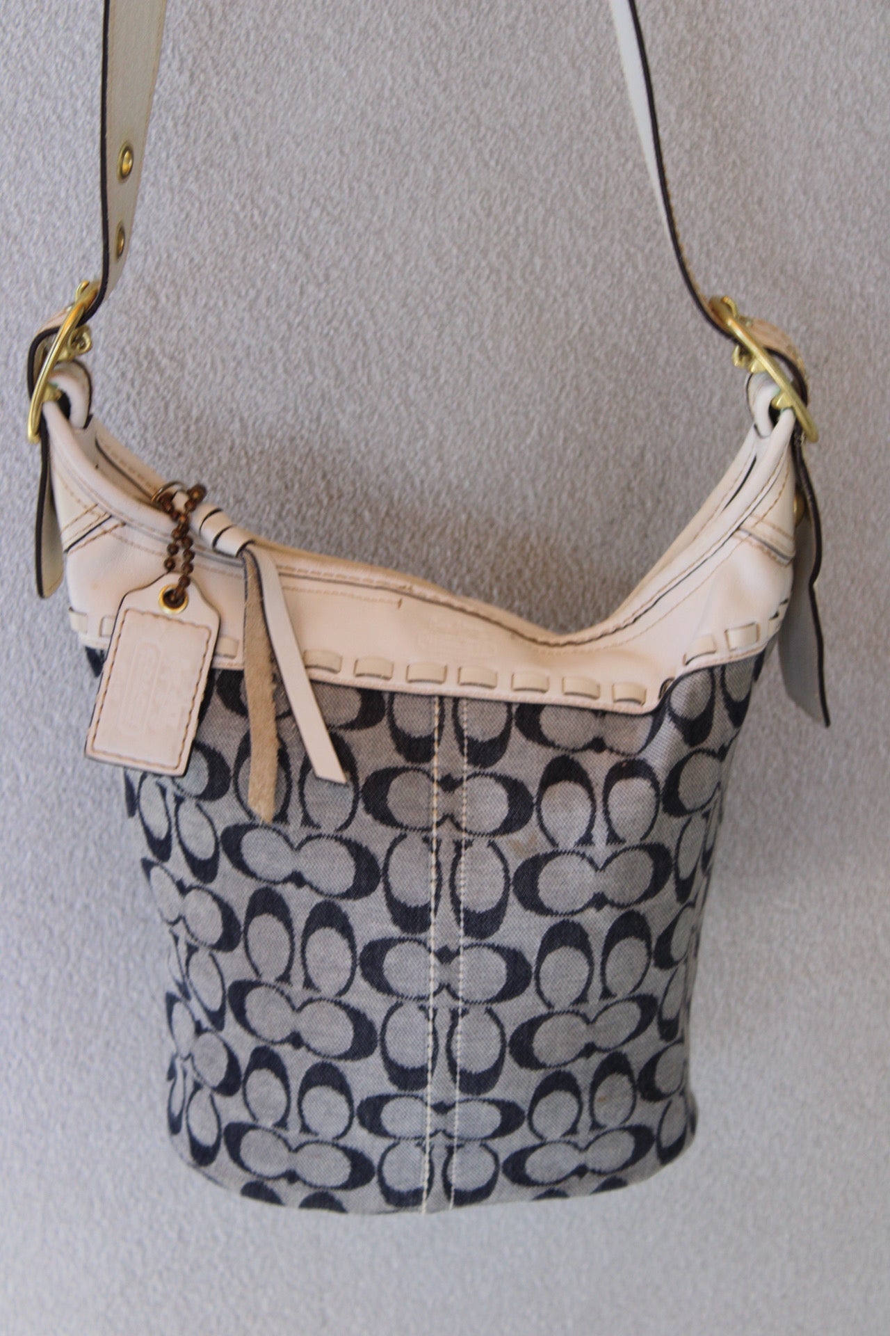 Monogram Denim Coach Bag