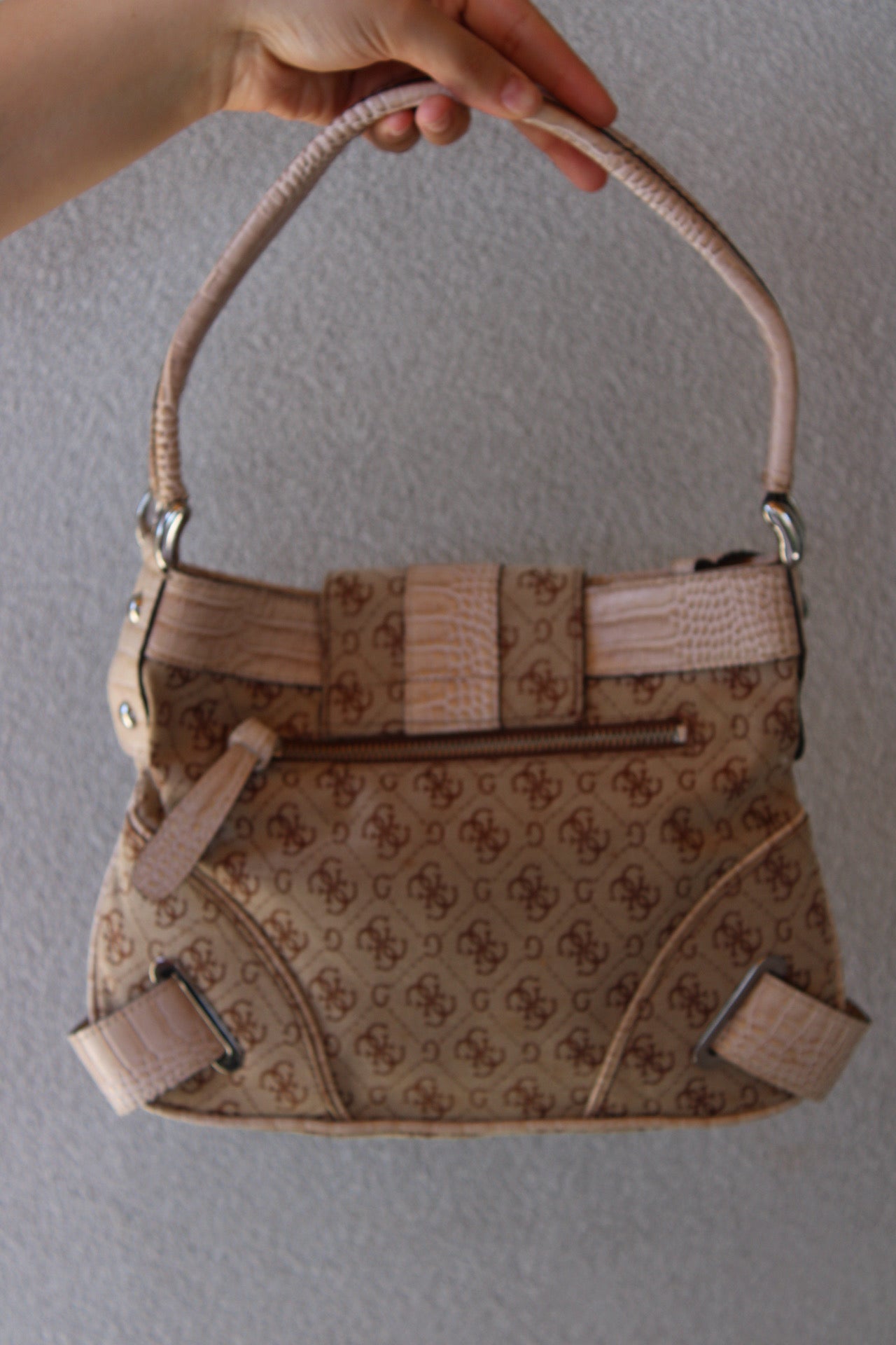 Buckle Monogram Guess Bag