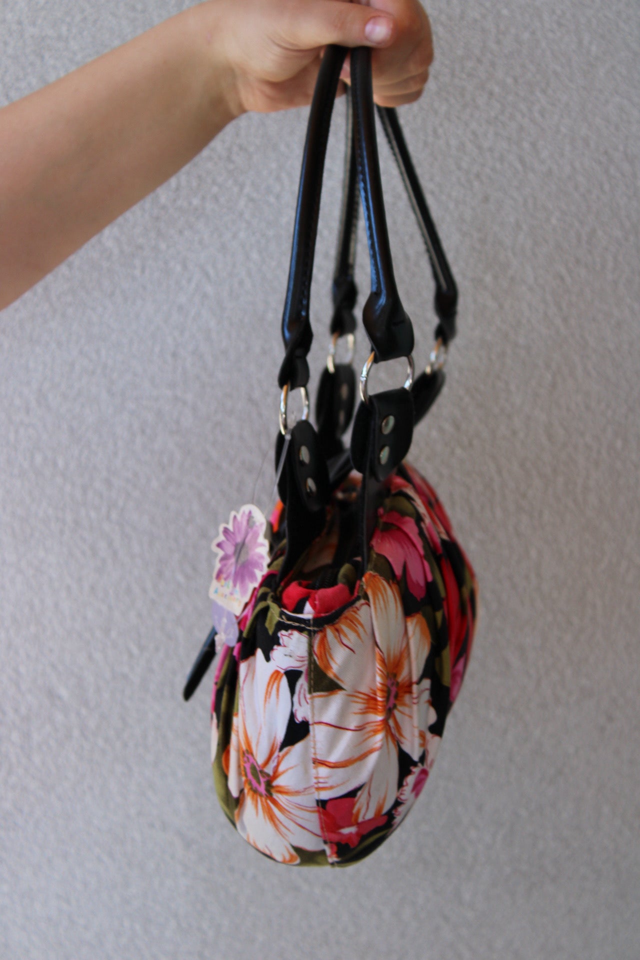 Vintage Floral Buckle Bag